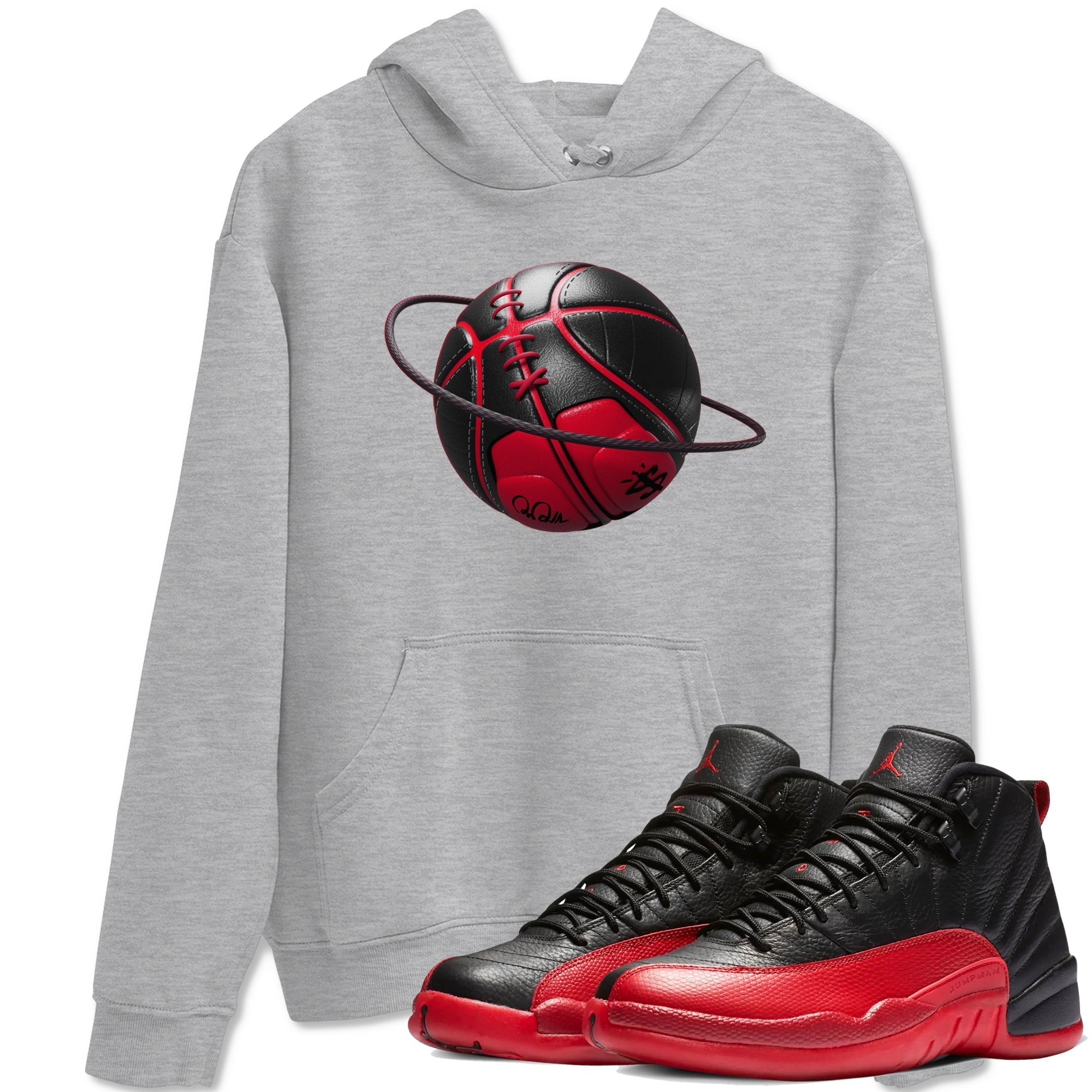 Basketball Planet snkmatch Tees - Air Jordan 12 Flu Game