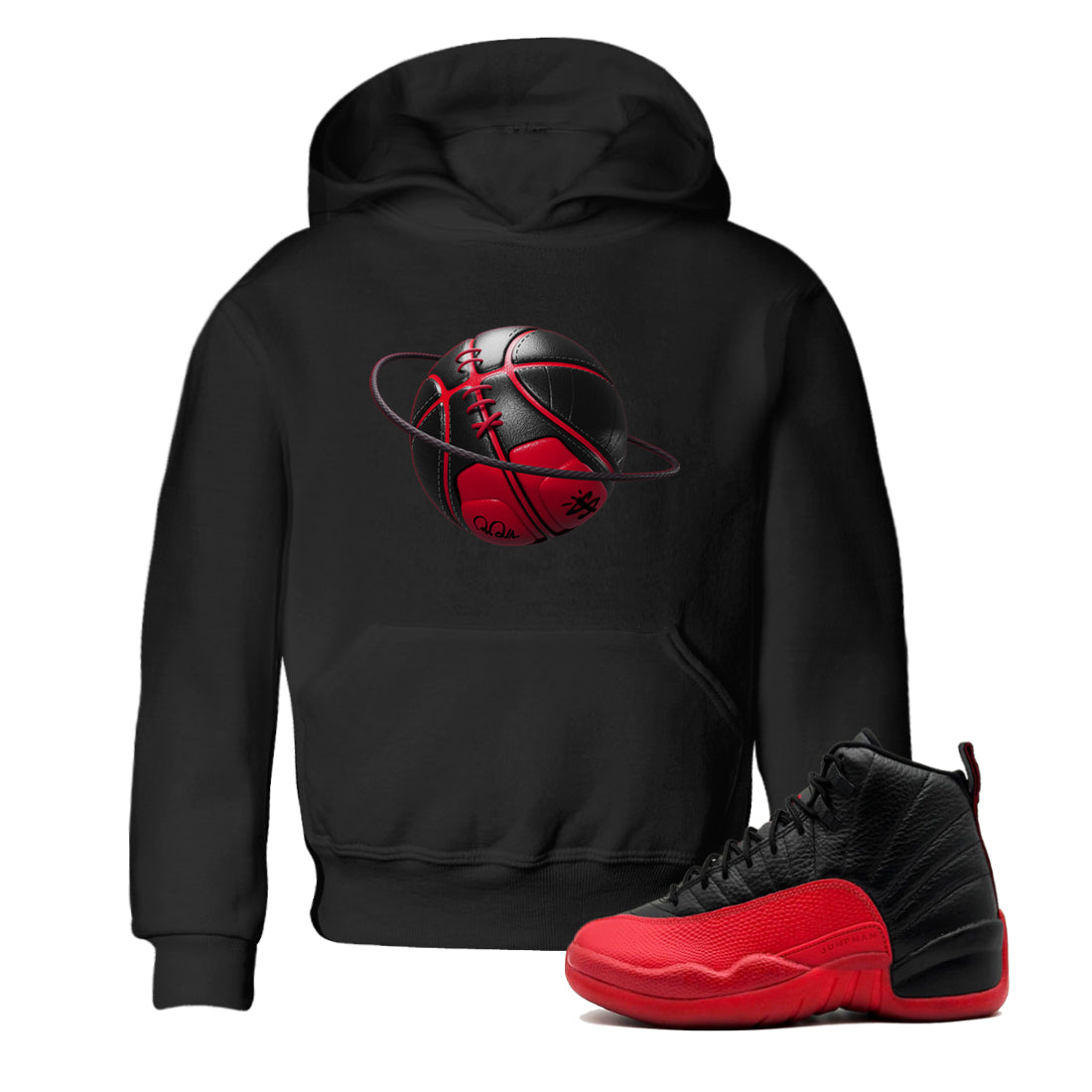 Basketball Planet snkmatch Tees Kids - Air Jordan 12 Flu Game