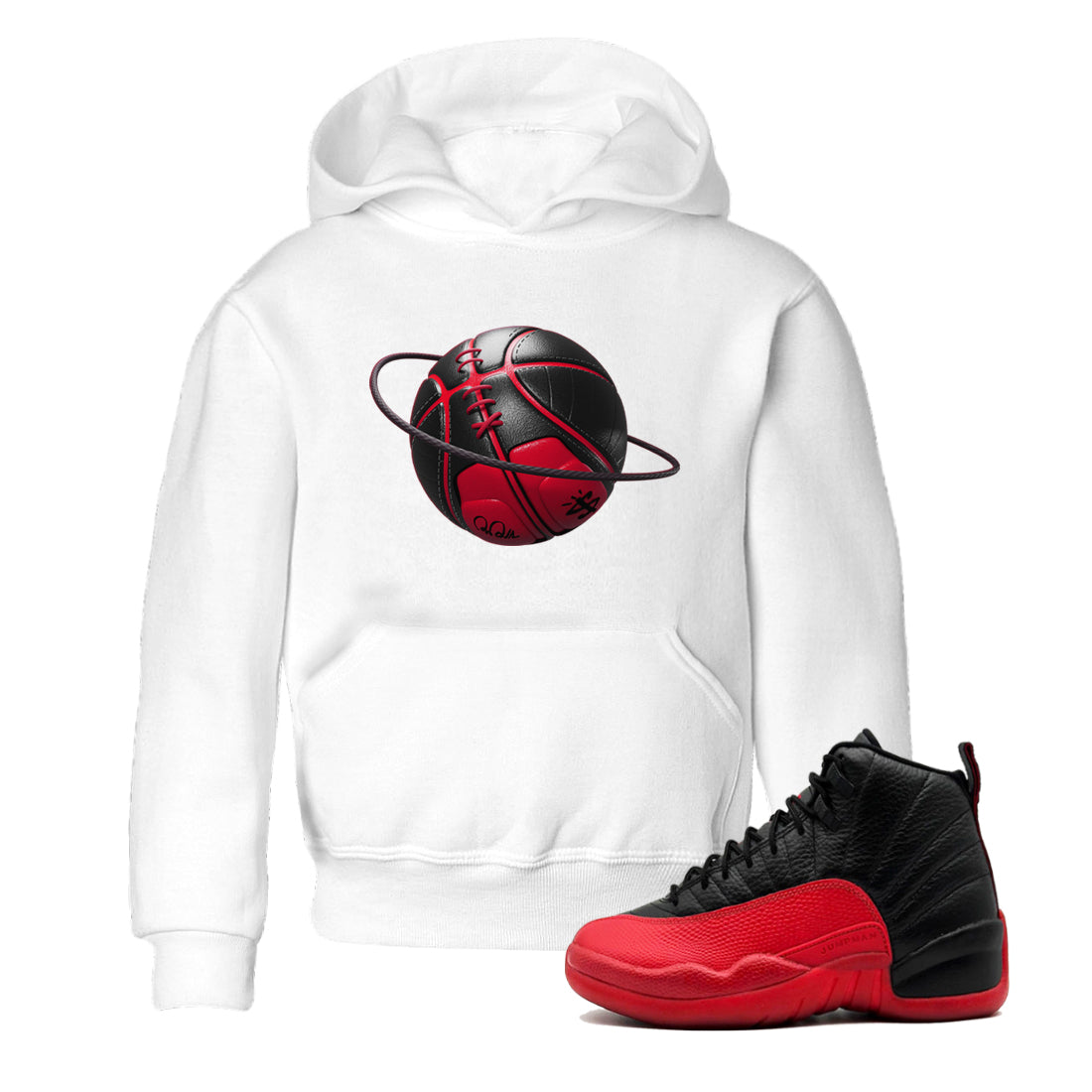 Basketball Planet snkmatch Tees Kids - Air Jordan 12 Flu Game