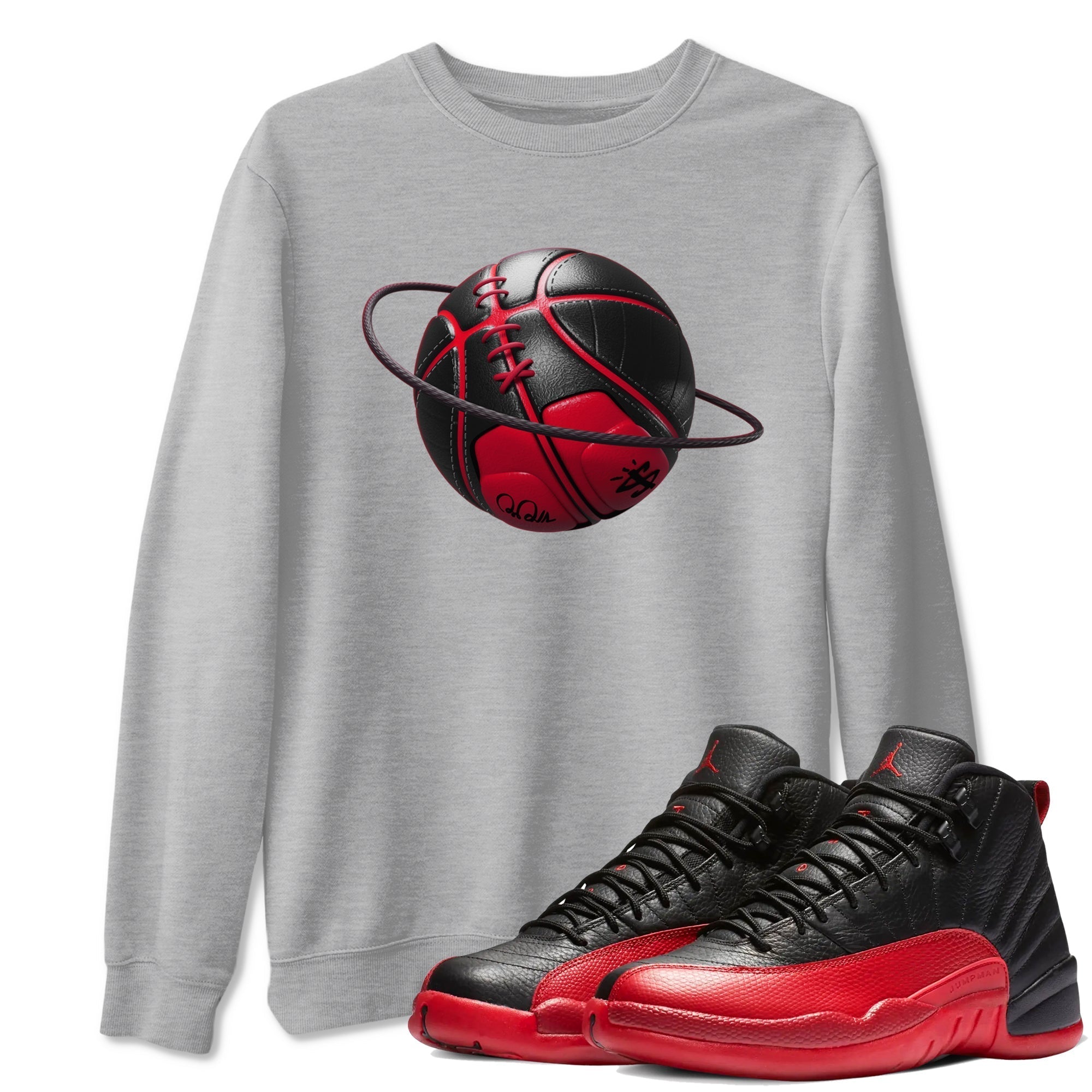 Basketball Planet snkmatch Tees - Air Jordan 12 Flu Game