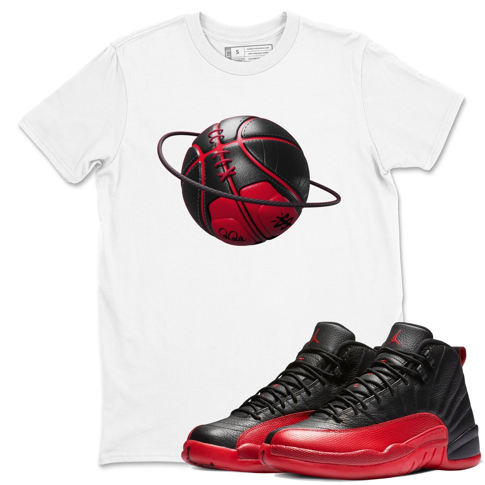 Basketball Planet snkmatch Tees - Air Jordan 12 Flu Game
