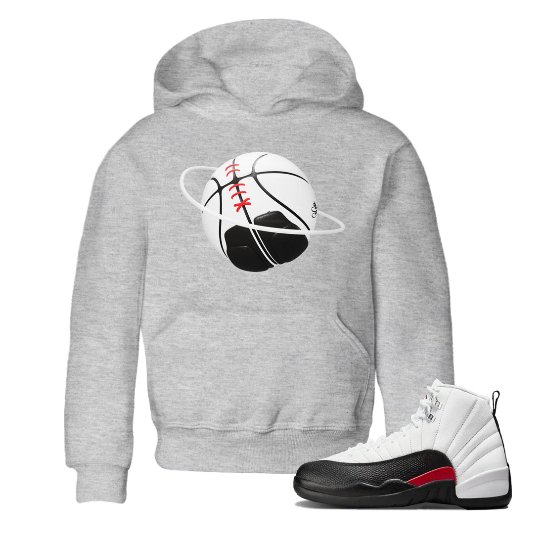 Basketball Planet snkmatch Tees Kids - Air Jordan 12 Taxi Flip