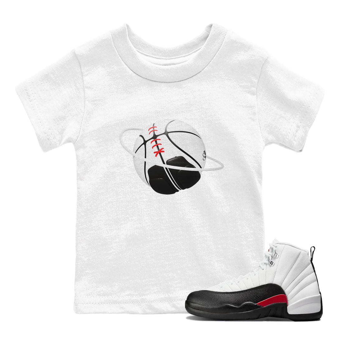 Basketball Planet snkmatch Tees Kids - Air Jordan 12 Taxi Flip