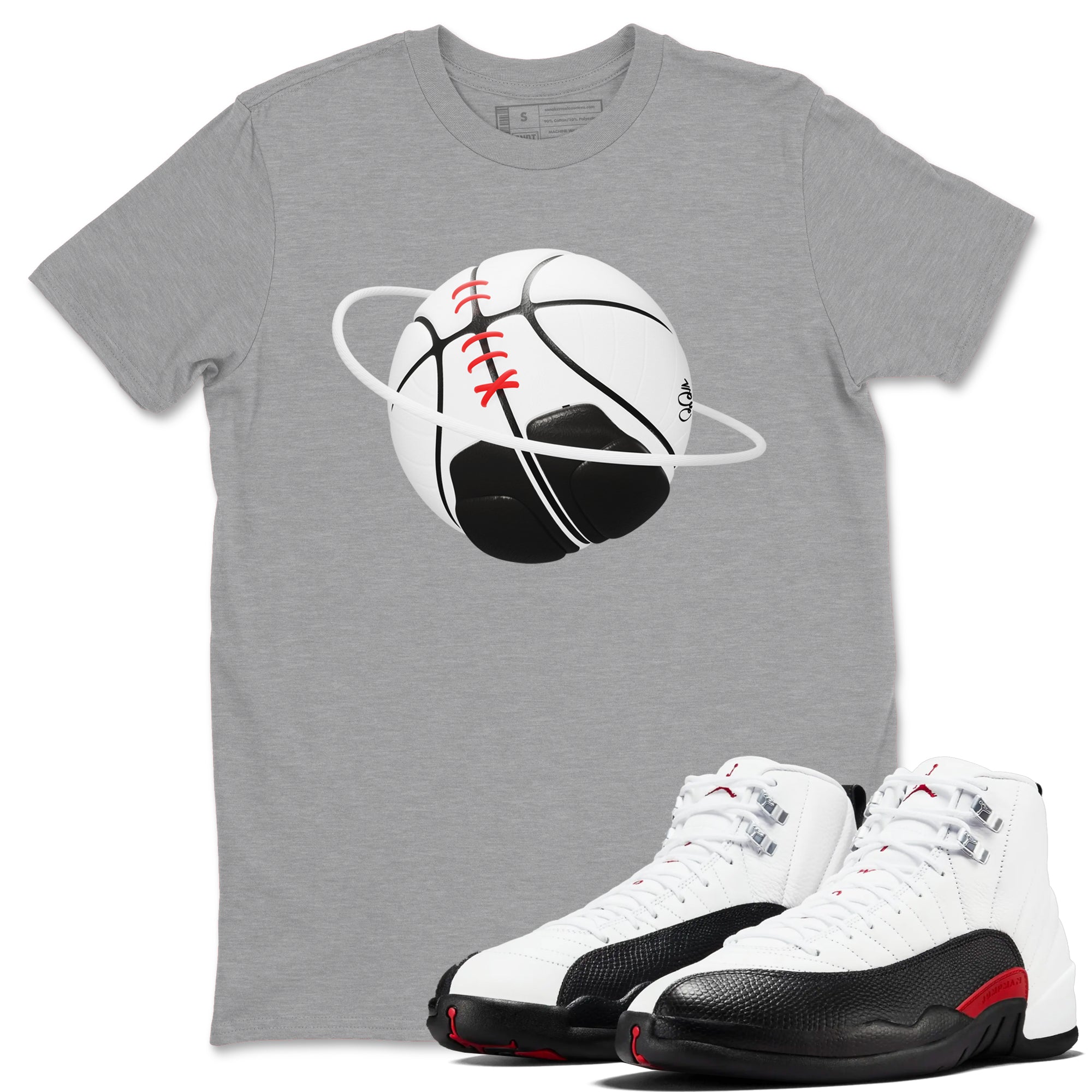 Basketball Planet snkmatch Tees - Air Jordan 12 Taxi Flip
