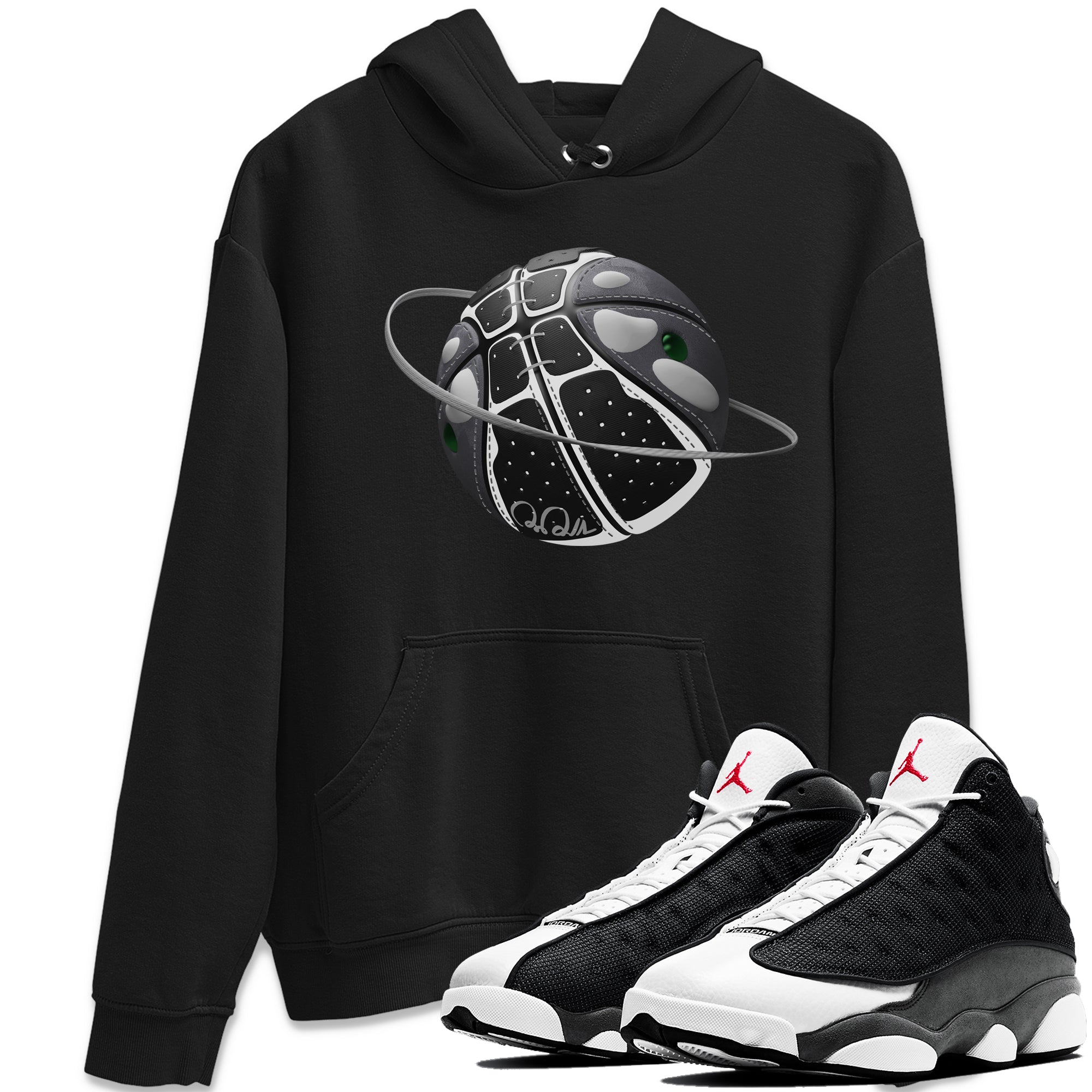 Basketball Planet Unisex Tops - Air Jordan 13 Black Flint