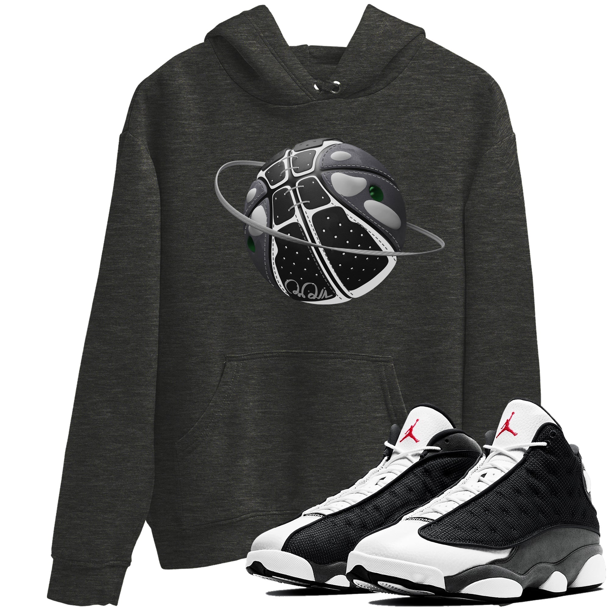 Basketball Planet Unisex Tops - Air Jordan 13 Black Flint