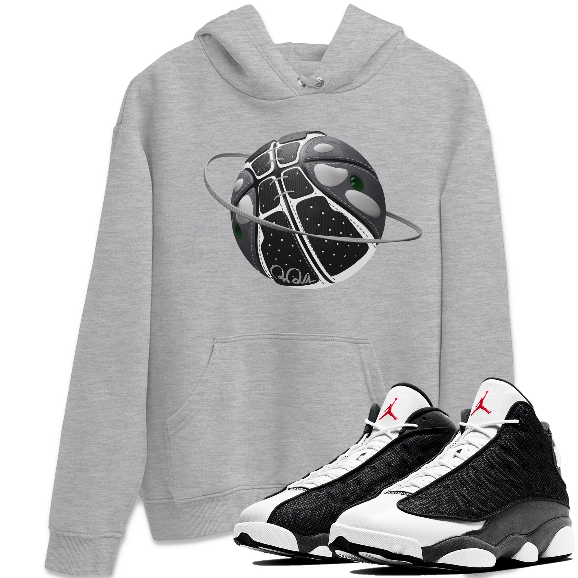 Basketball Planet Unisex Tops - Air Jordan 13 Black Flint