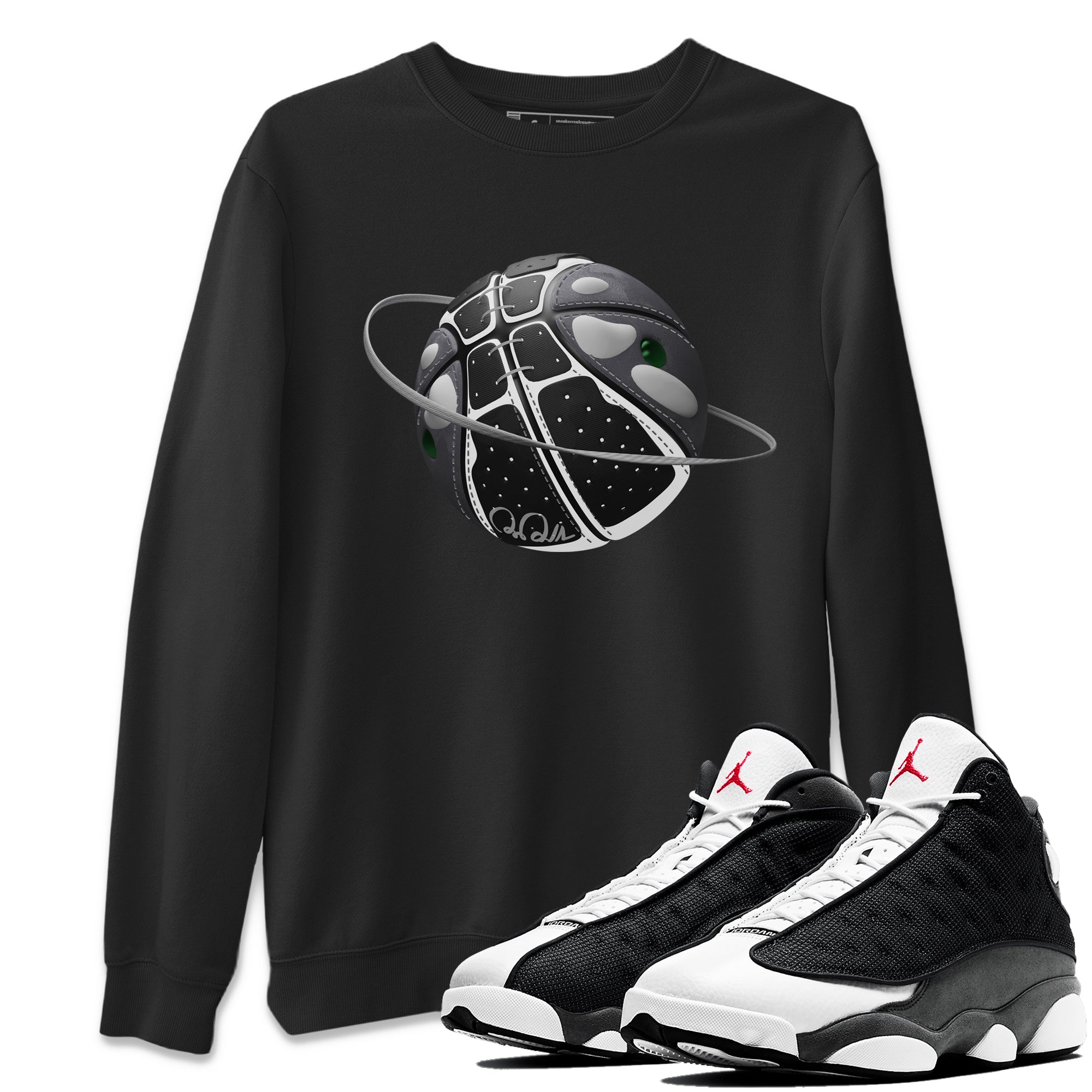 Basketball Planet Unisex Tops - Air Jordan 13 Black Flint