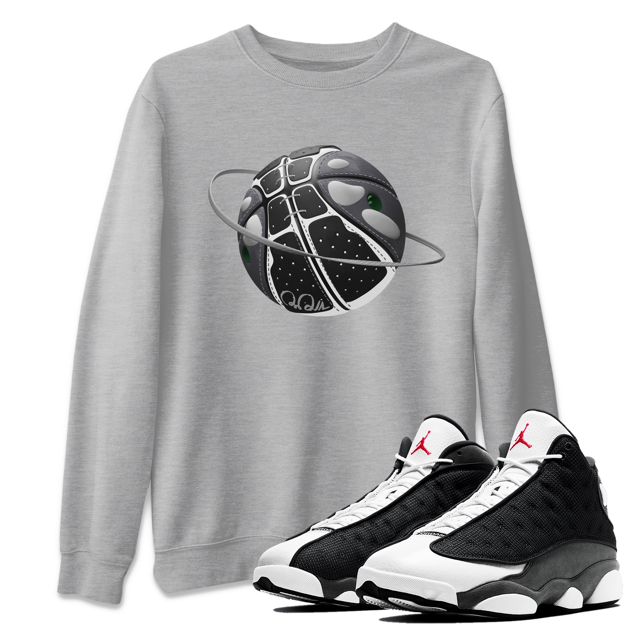Basketball Planet Unisex Tops - Air Jordan 13 Black Flint