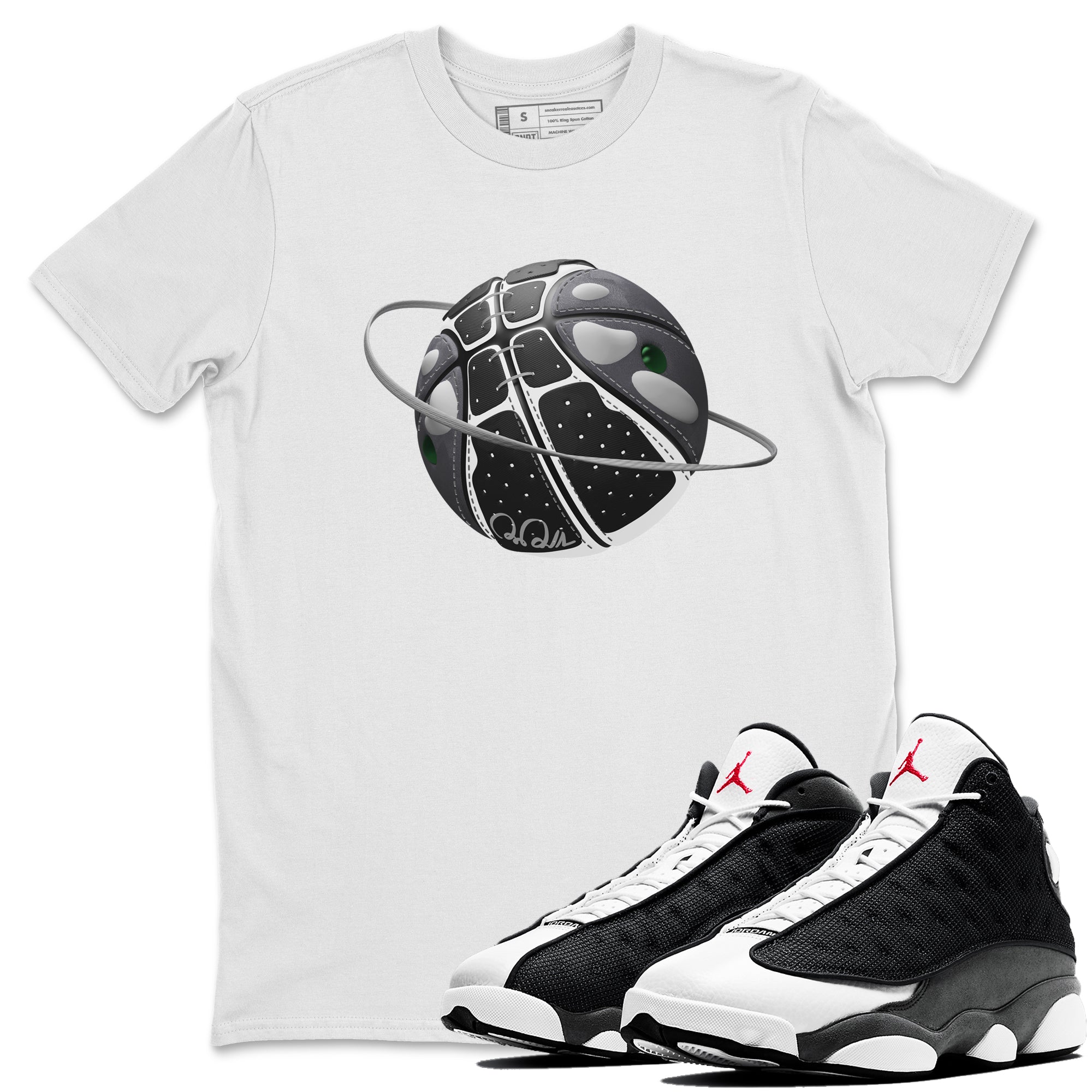 Basketball Planet Unisex Tops - Air Jordan 13 Black Flint