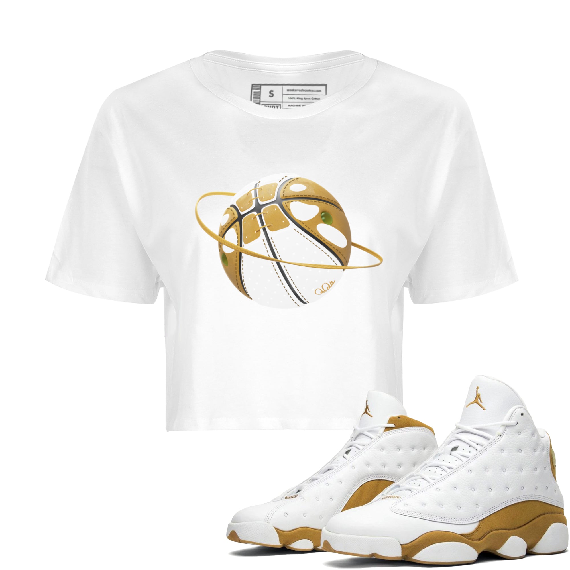 Basketball Planet Women's Tops - Air Jordan 13 Wheat