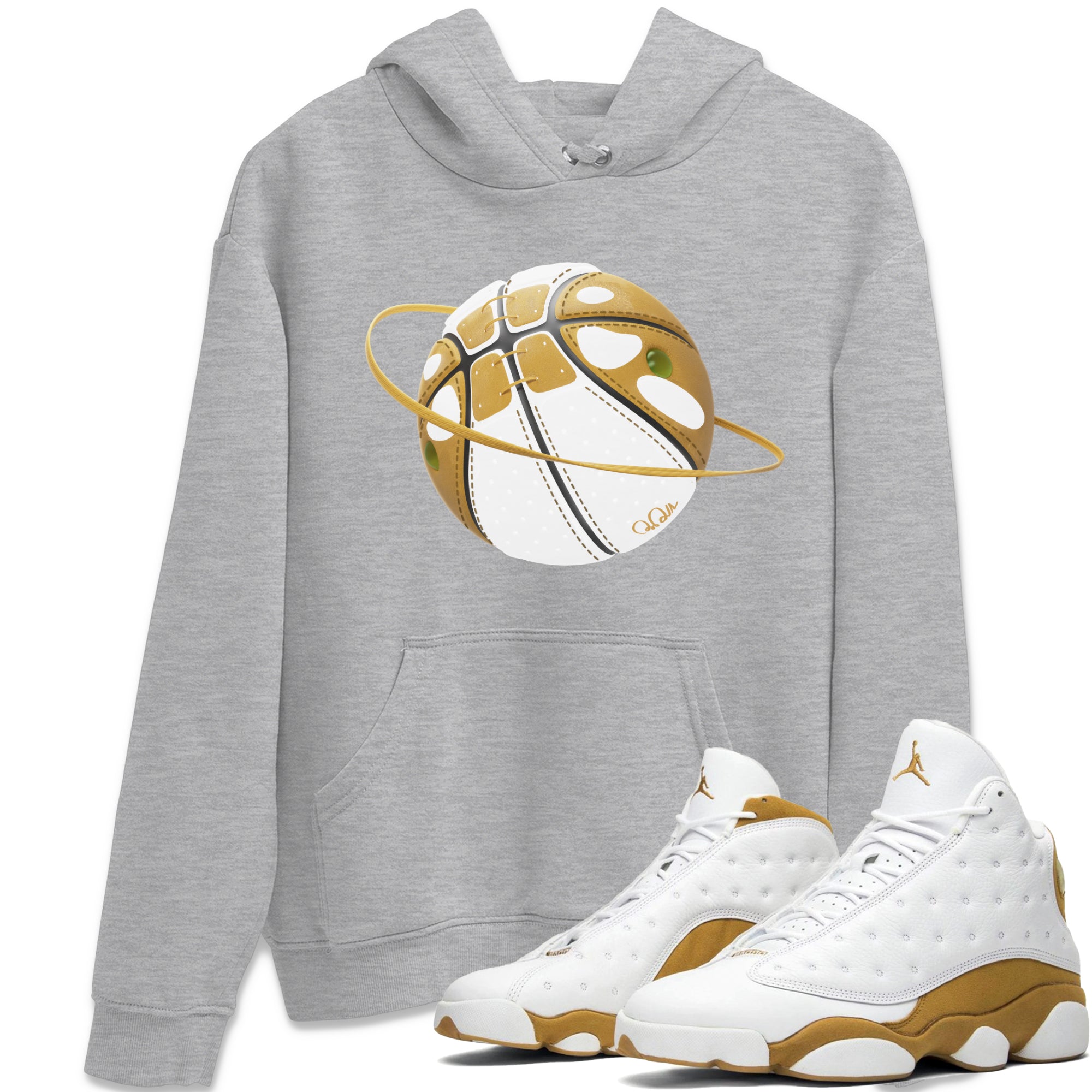 Basketball Planet Unisex Tops - Air Jordan 13 Wheat