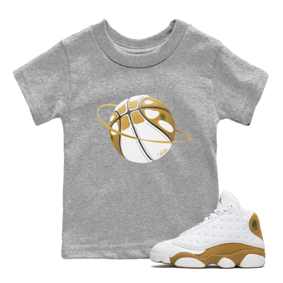Basketball Planet Kids Tops - Air Jordan 13 Wheat