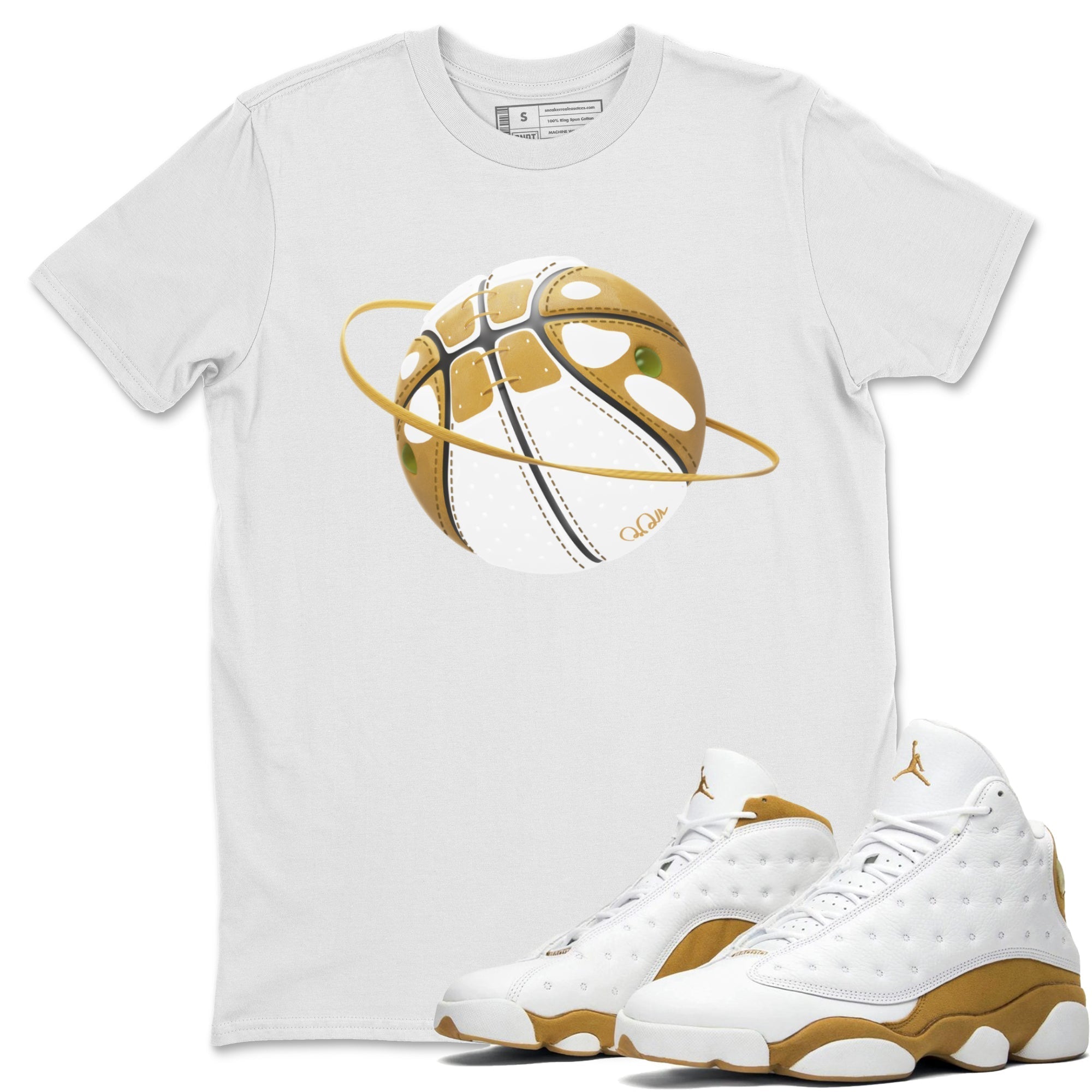 Basketball Planet Unisex Tops - Air Jordan 13 Wheat