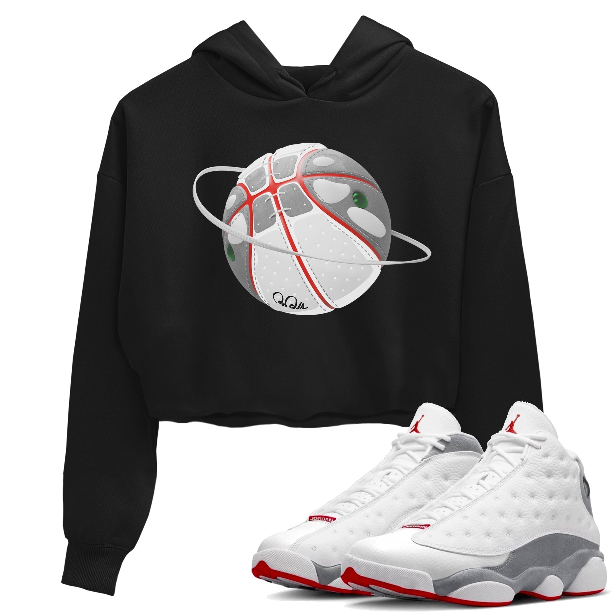 Basketball Planet Women's Tops - Air Jordan 13 Wolf Grey