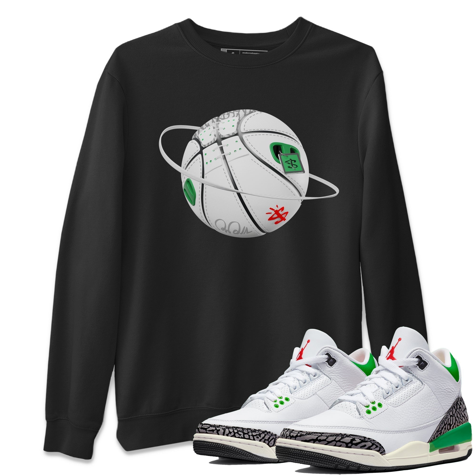 Basketball Planet Unisex Tops - Air Jordan 3 Lucky Green