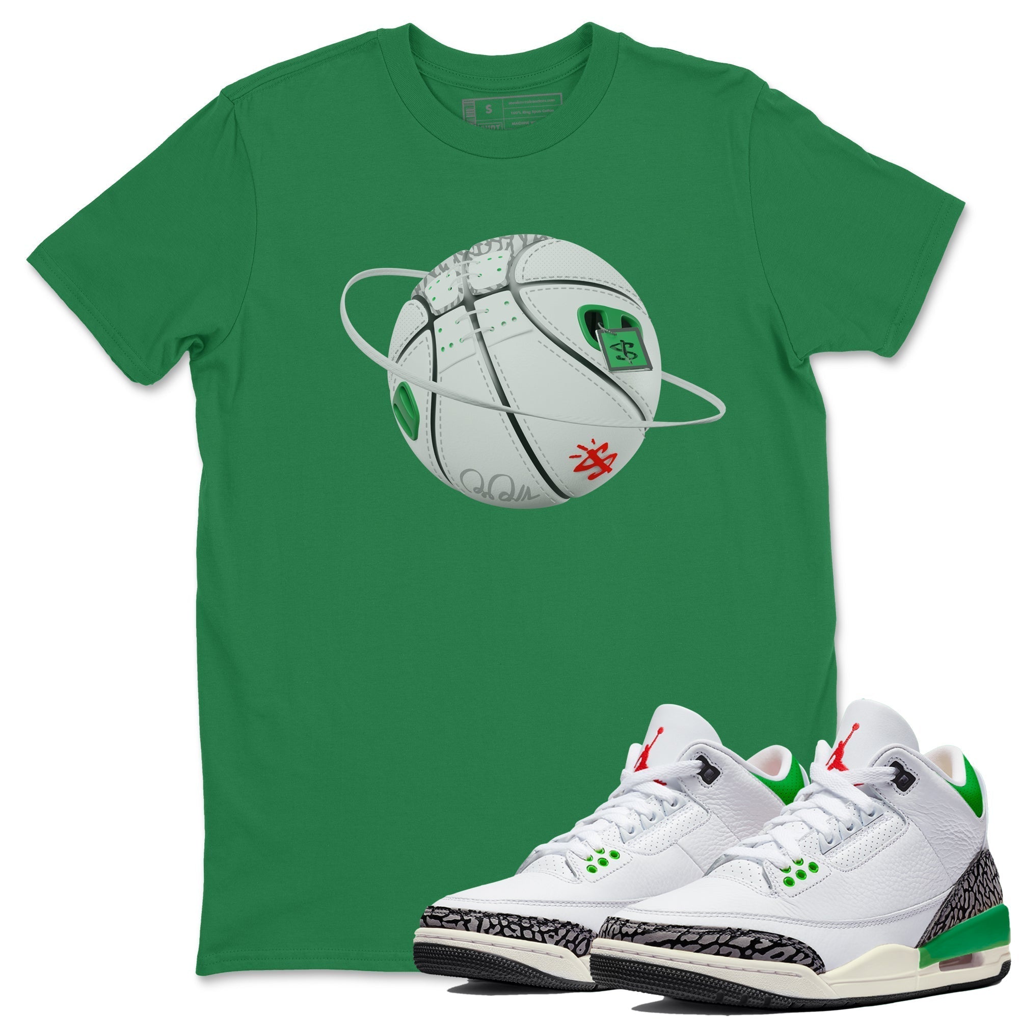 Basketball Planet Unisex Tops - Air Jordan 3 Lucky Green