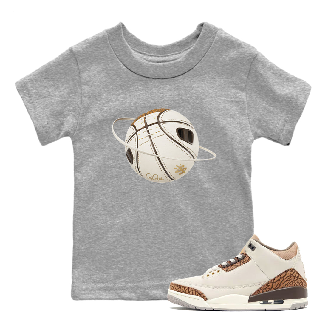 Basketball Planet Kids Tops - Air Jordan 3 Palomino