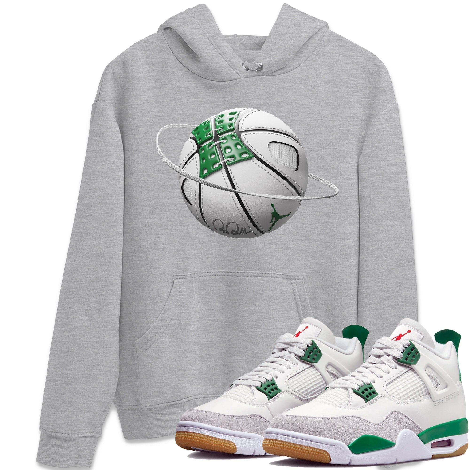 Basketball Planet Unisex Tops - Air Jordan 4 Pine Green