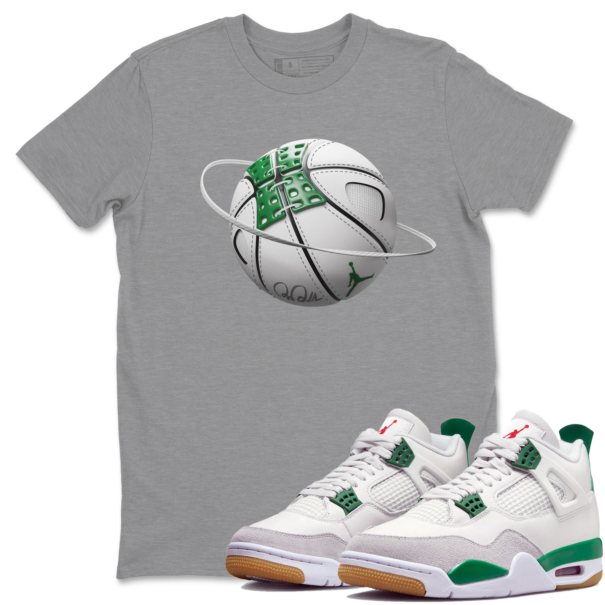 Basketball Planet Unisex Tops - Air Jordan 4 Pine Green