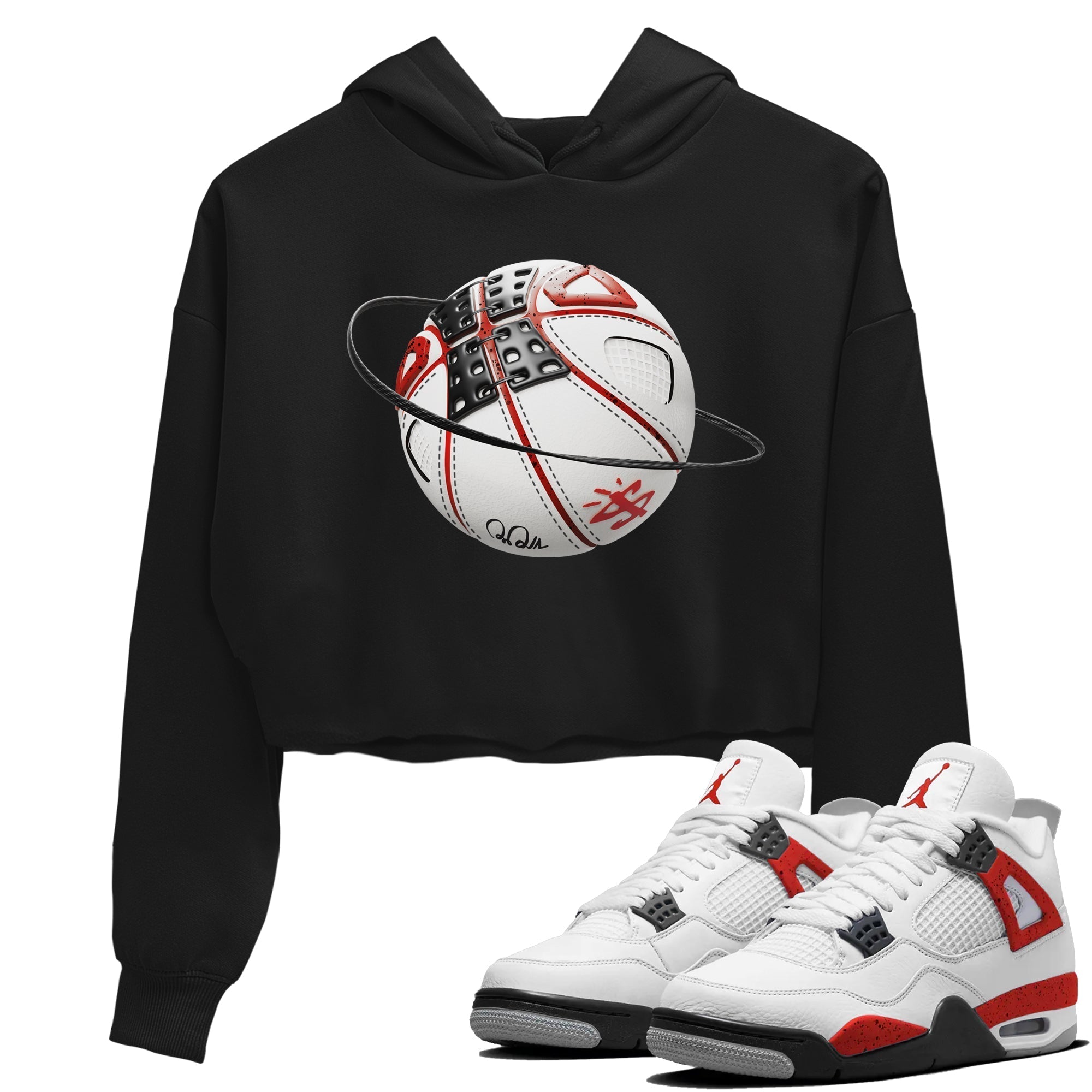 Basketball Planet Women's Tops - Air Jordan 4 Red Cement