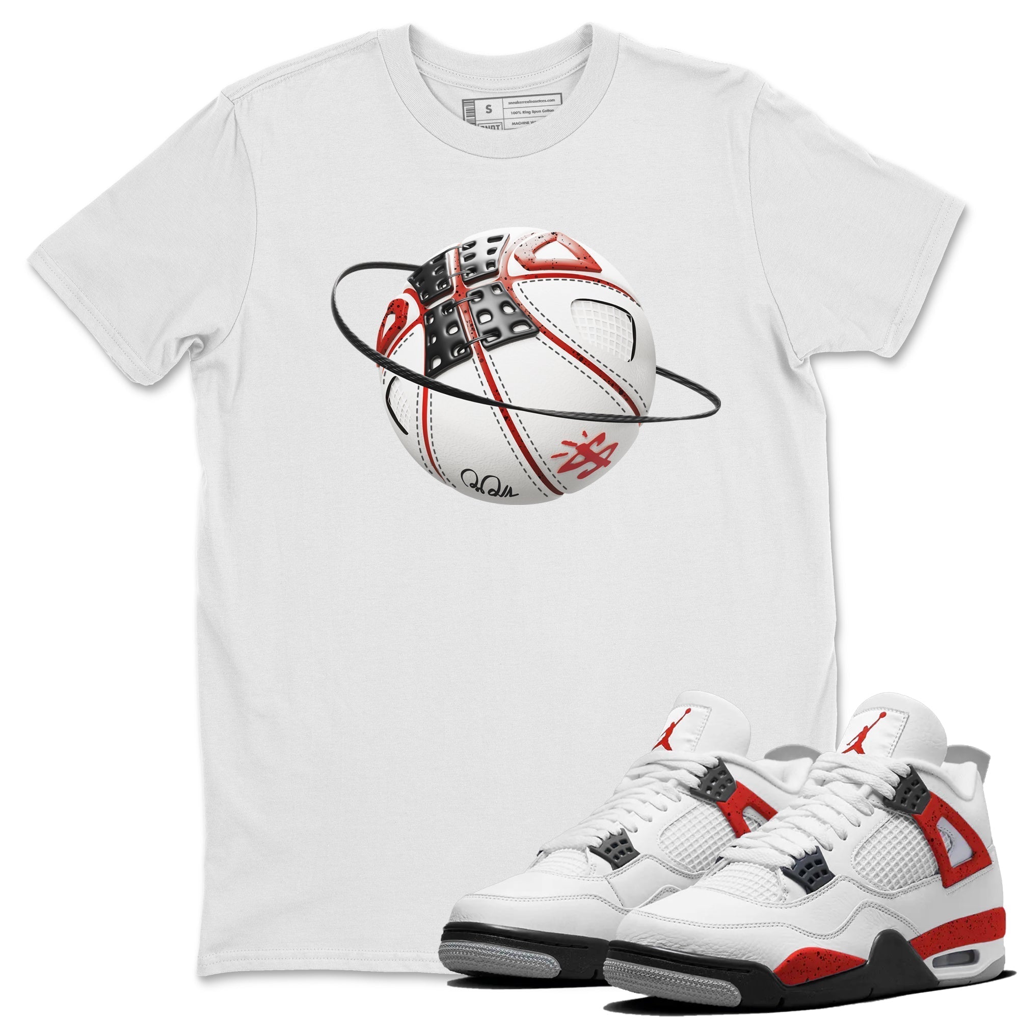 Basketball Planet Unisex Tops - Air Jordan 4 Red Cement