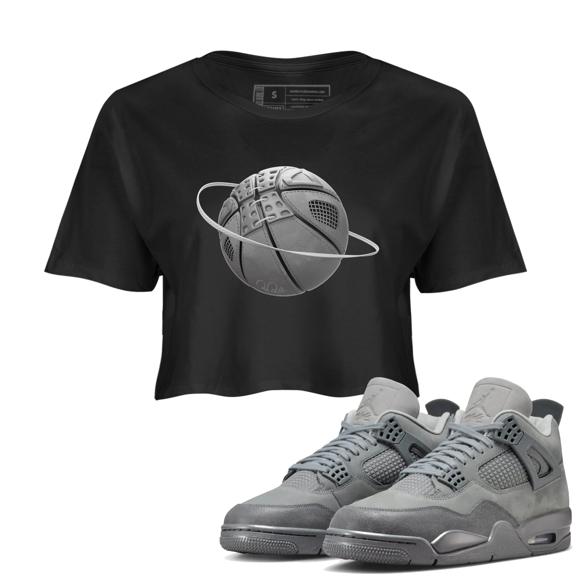 Basketball Planet snkmatch Women's Top - Air Jordan 4 Wet Cement