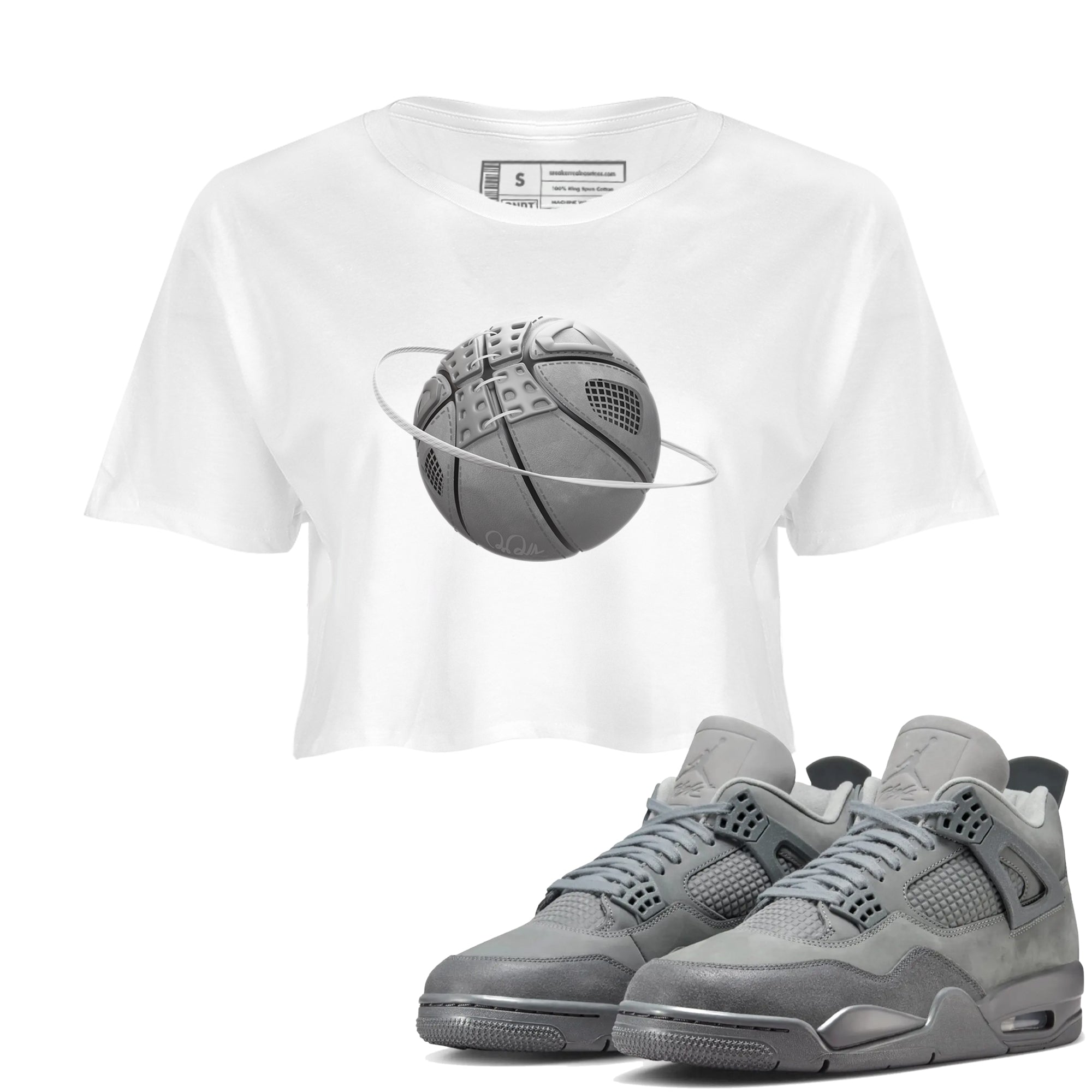 Basketball Planet snkmatch Women's Top - Air Jordan 4 Wet Cement
