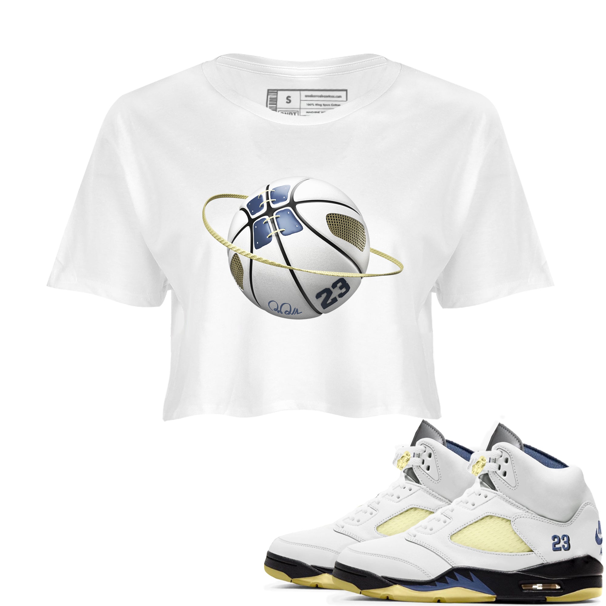 Basketball Planet snkmatch Women's Top - Air Jordan 5 A Ma Maniere x Photon Dust