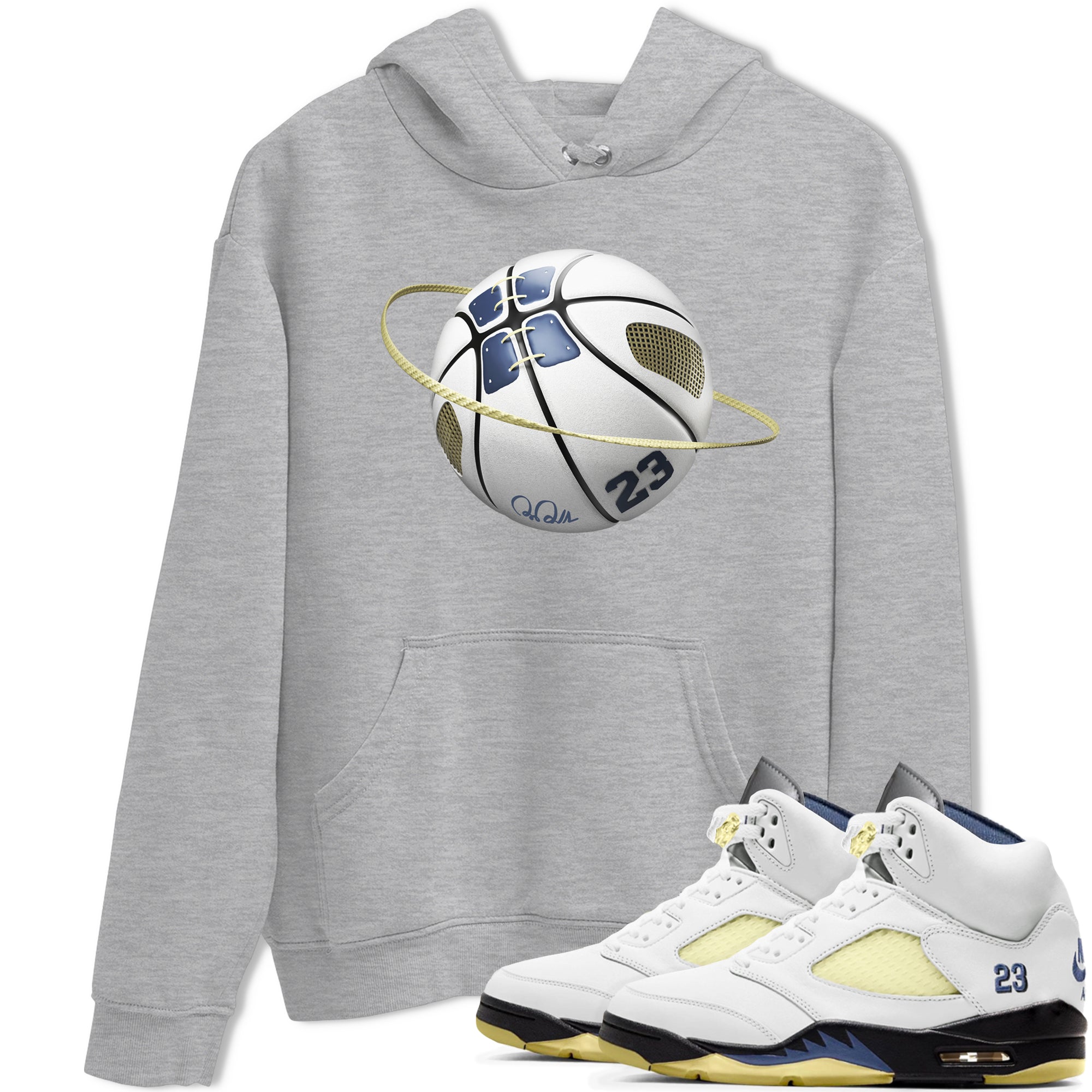 Basketball Planet snkmatch Tee - Air Jordan 5 A Ma Maniere x Photon Dust