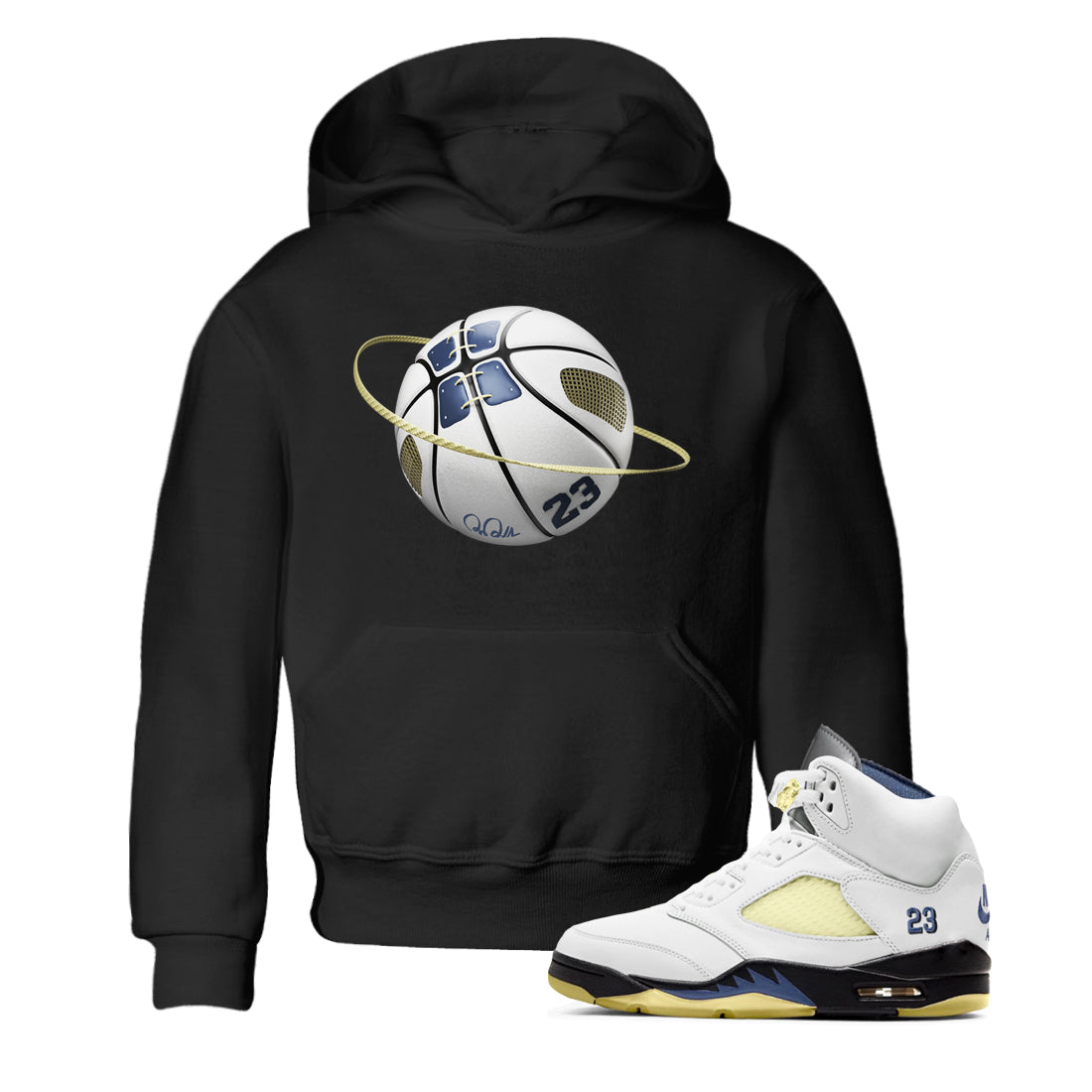 Basketball Planet snkmatch Tee Kids - Air Jordan 5 A Ma Maniere x Photon Dust