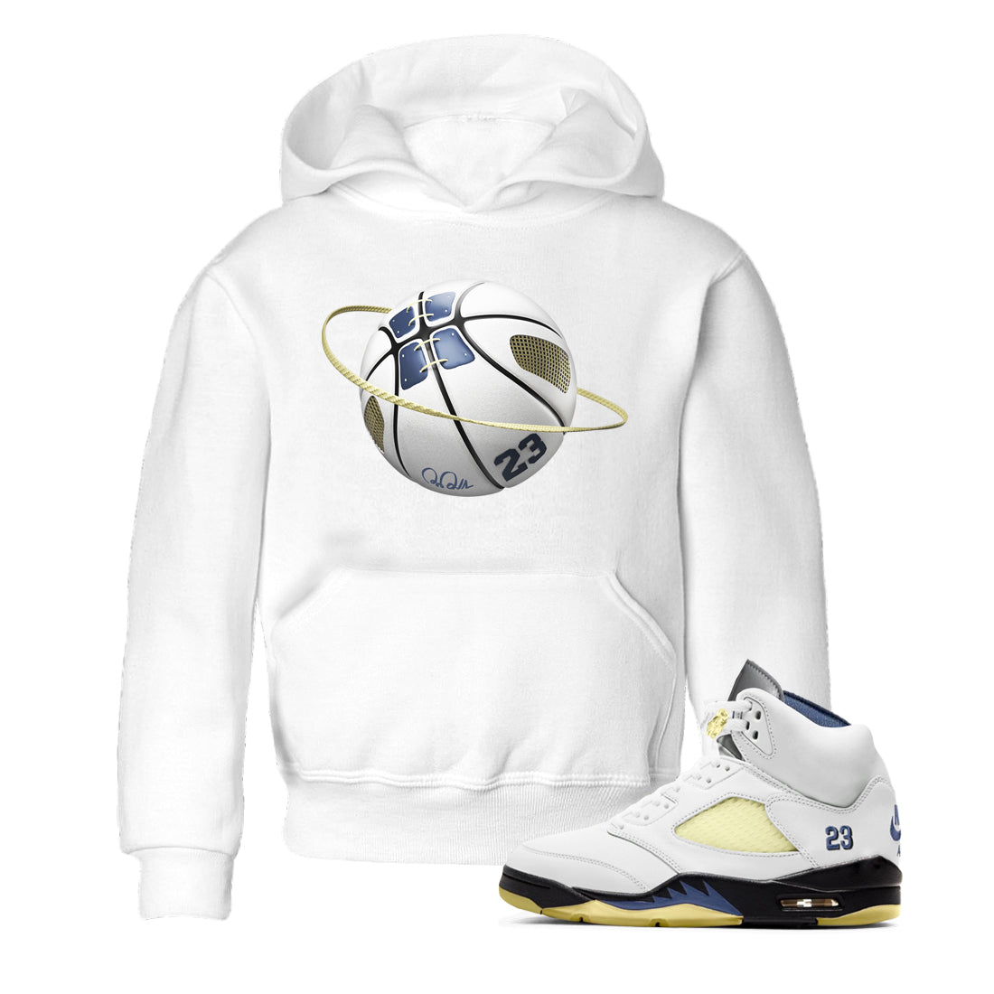 Basketball Planet snkmatch Tee Kids - Air Jordan 5 A Ma Maniere x Photon Dust