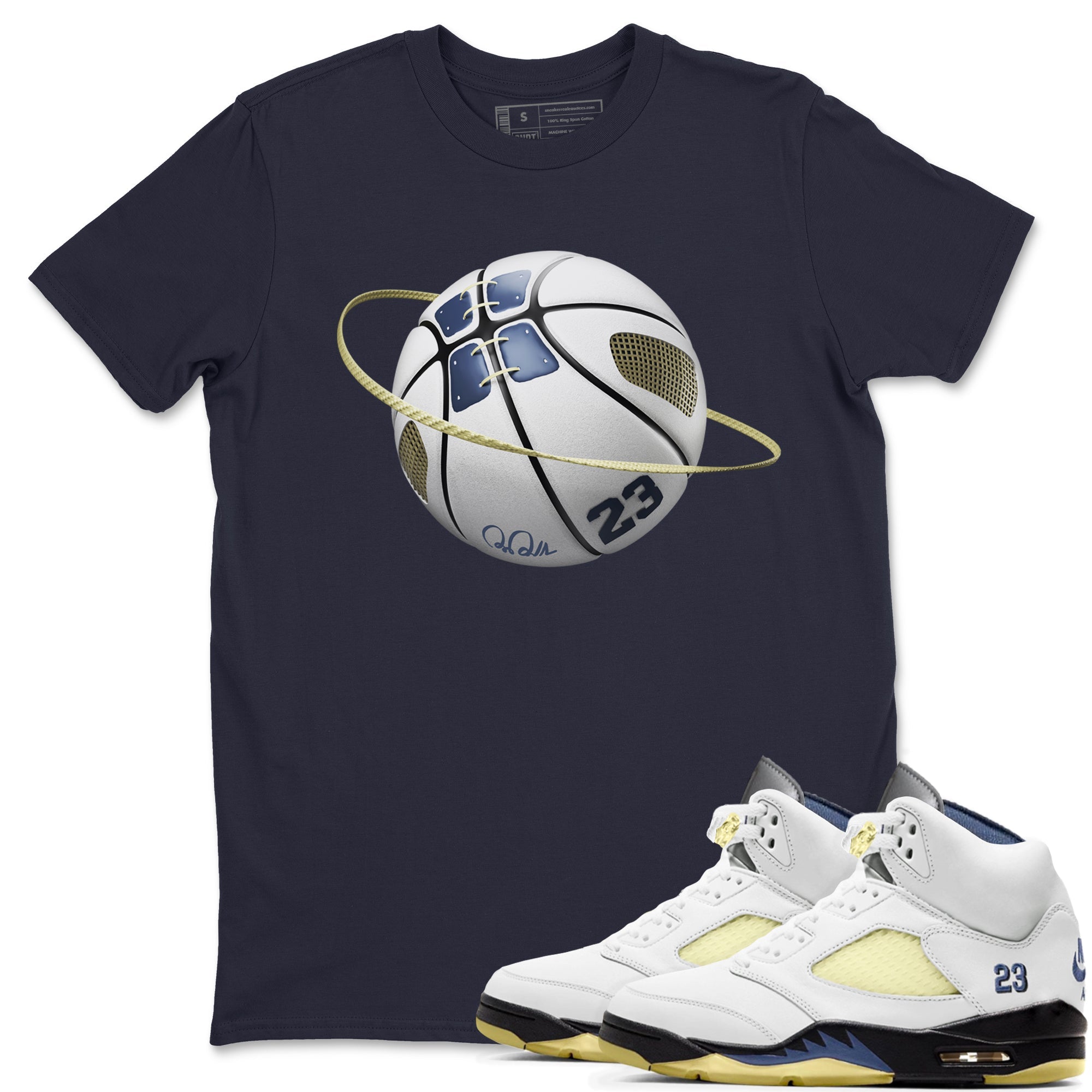 Basketball Planet snkmatch Tee - Air Jordan 5 A Ma Maniere x Photon Dust