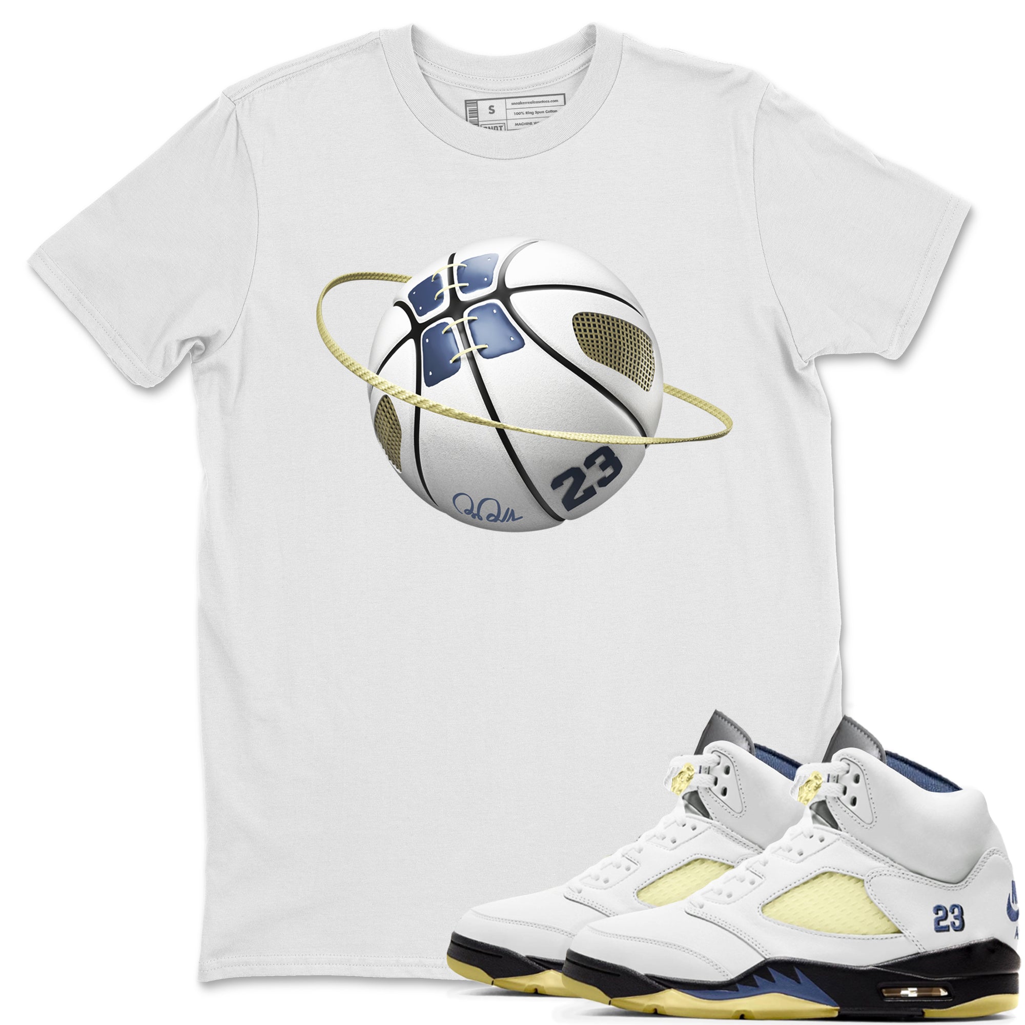 Basketball Planet snkmatch Tee - Air Jordan 5 A Ma Maniere x Photon Dust