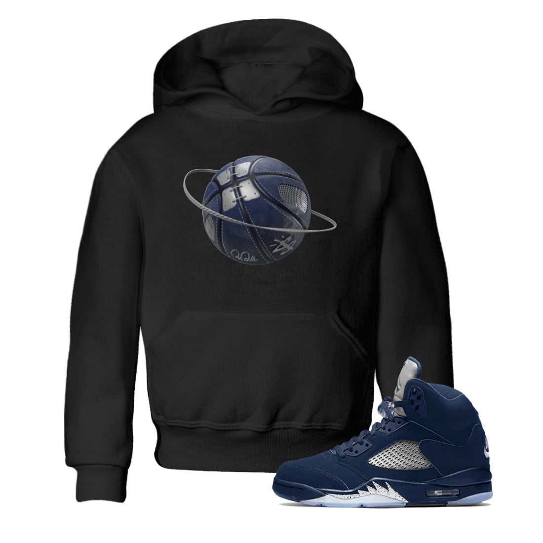Basketball Planet Kids Tops - Air Jordan 5 Georgetown