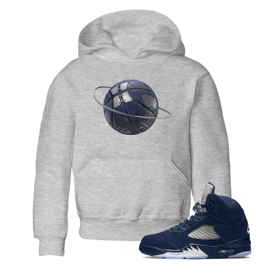 Basketball Planet Kids Tops - Air Jordan 5 Georgetown