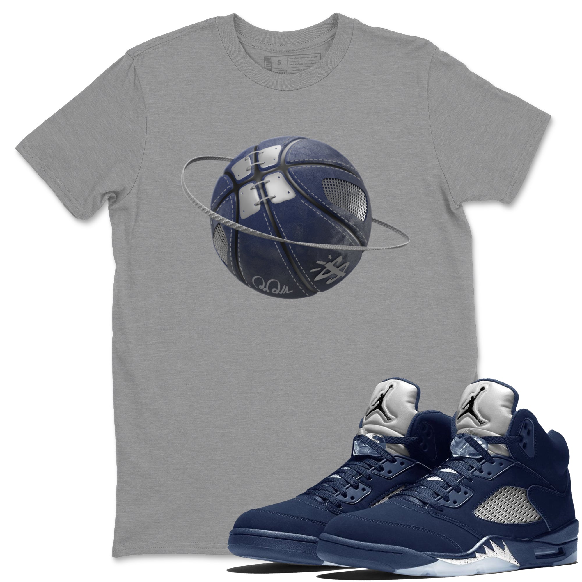Basketball Planet Unisex Tops - Air Jordan 5 Georgetown