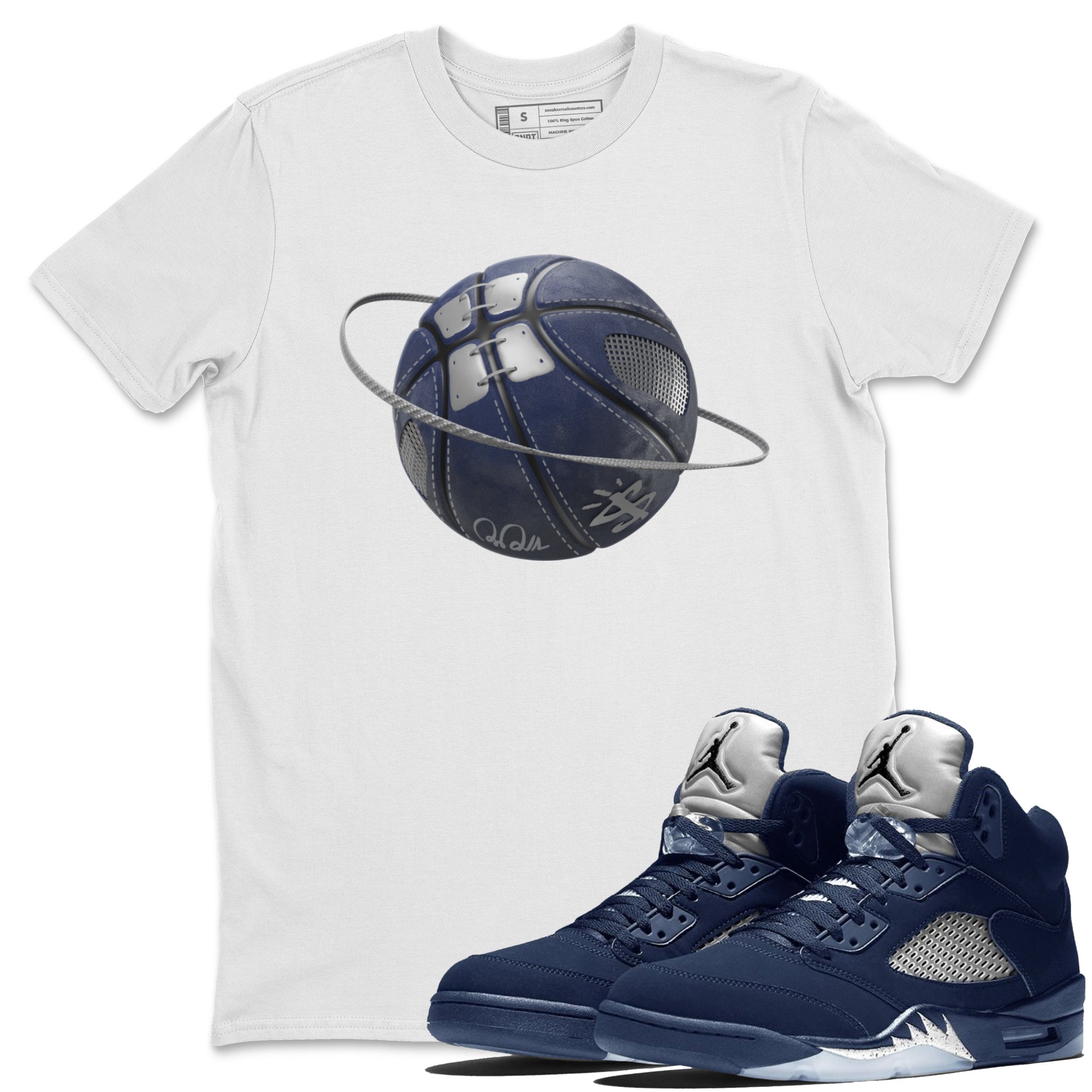 Basketball Planet Unisex Tops - Air Jordan 5 Georgetown