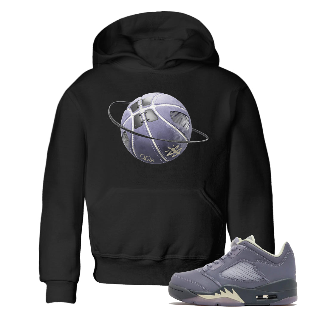 Basketball Planet Kids Tops - Air Jordan 5 Indigo Haze