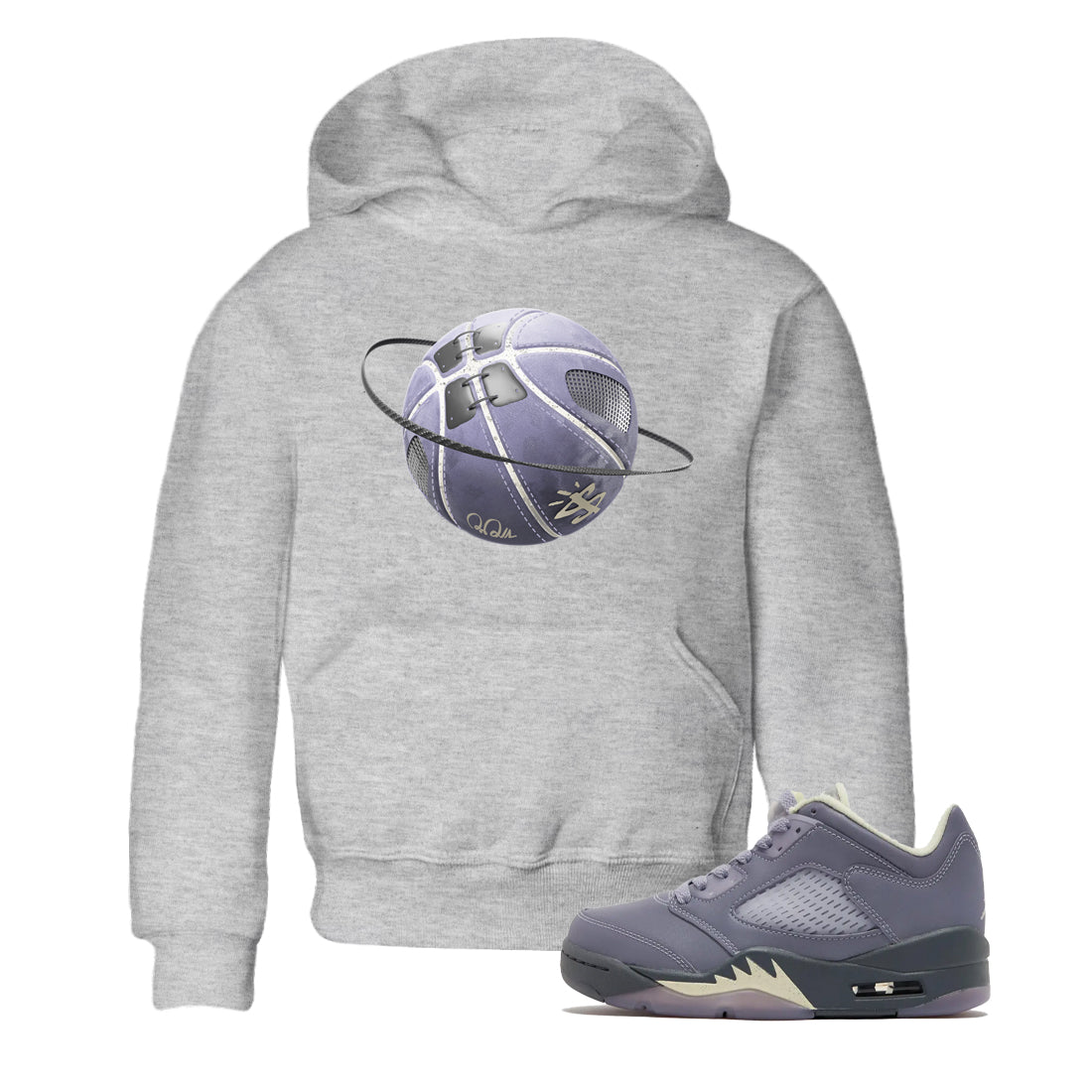 Basketball Planet Kids Tops - Air Jordan 5 Indigo Haze