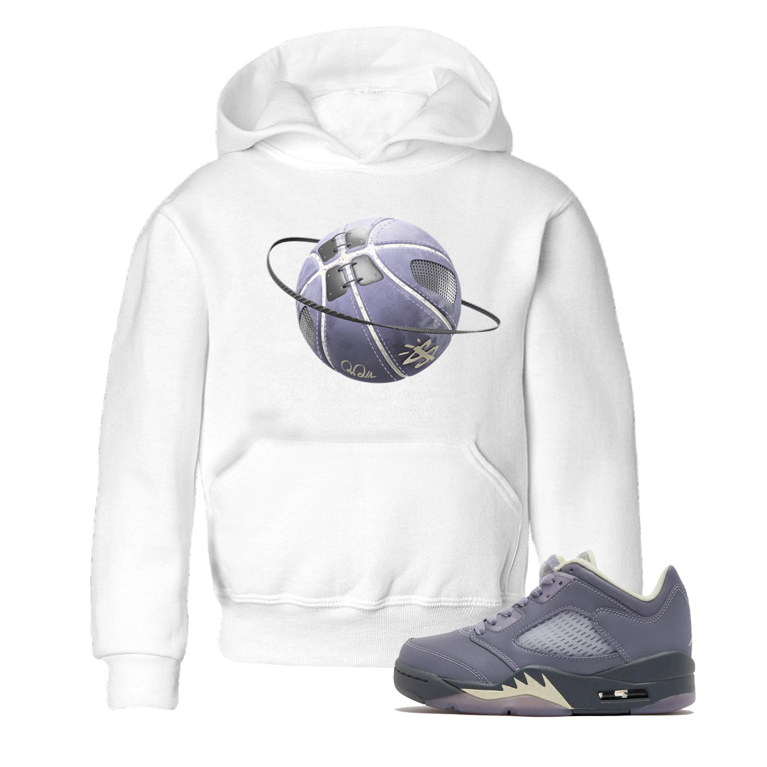 Basketball Planet Kids Tops - Air Jordan 5 Indigo Haze