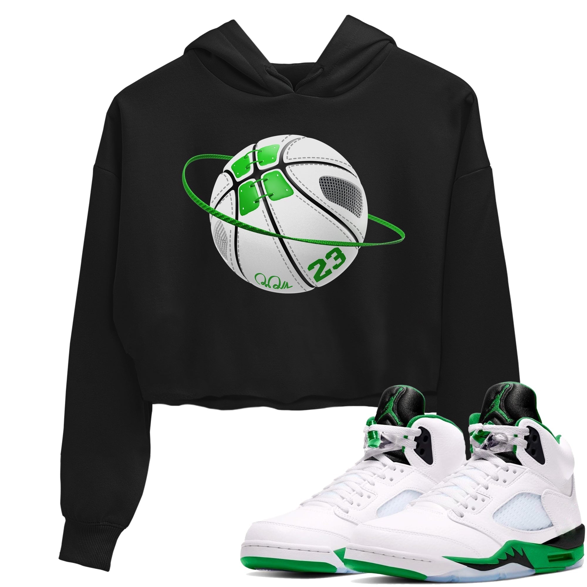 Basketball Planet snkmatch Women's Top - Air Jordan 5 Lucky Green