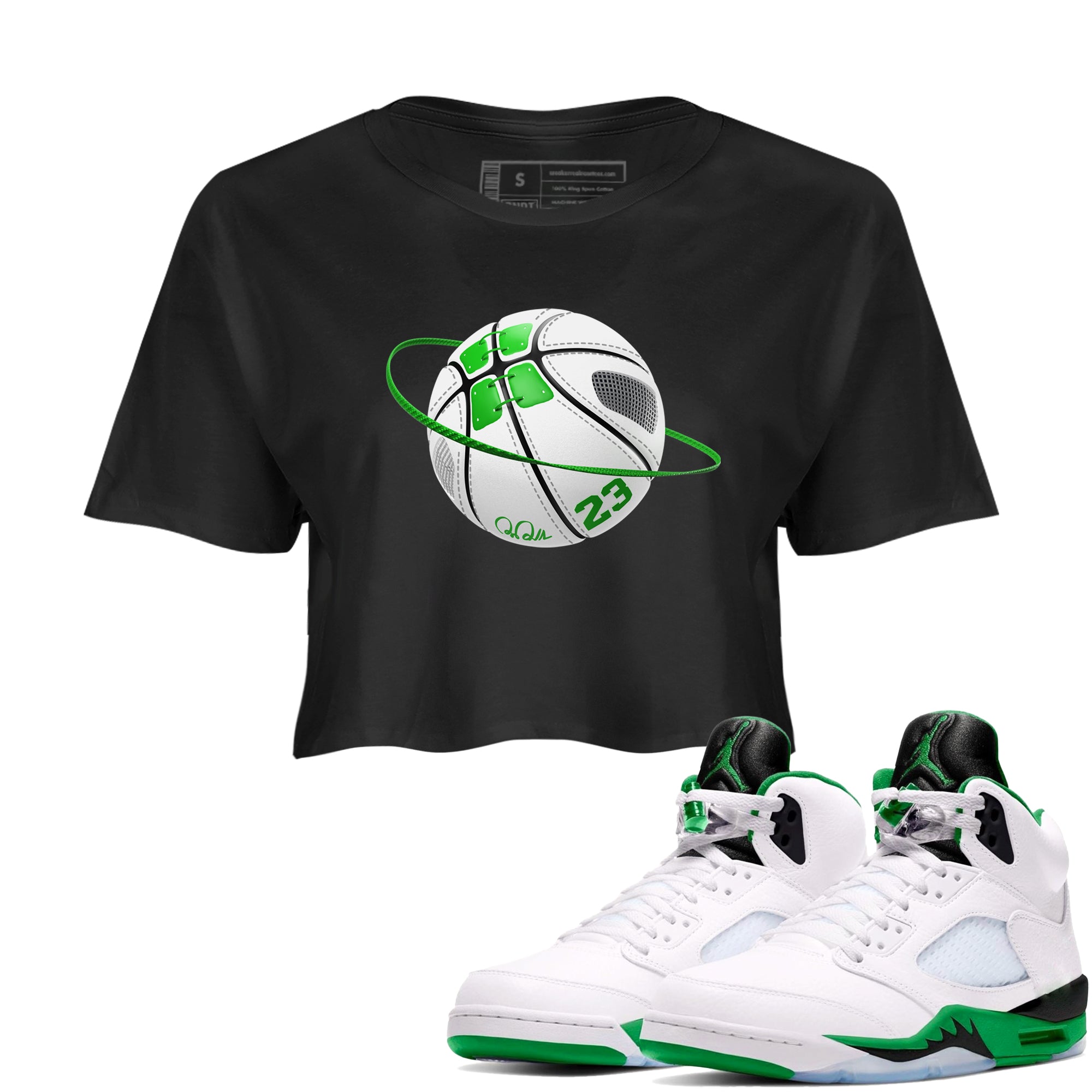 Basketball Planet snkmatch Women's Top - Air Jordan 5 Lucky Green