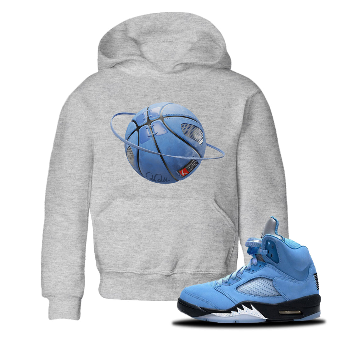 Basketball Planet Kids Tops - Air Jordan 5 UNC