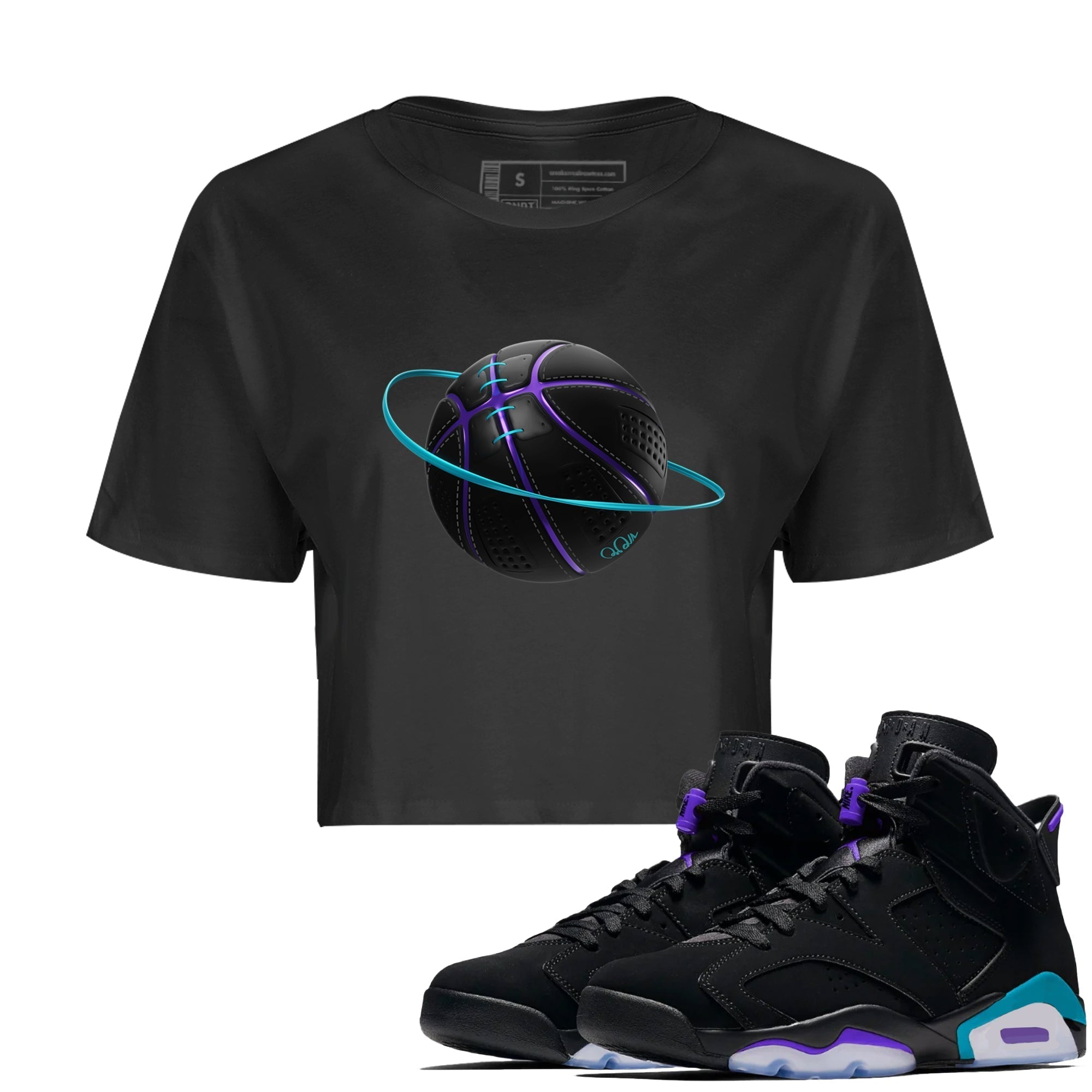 Basketball Planet Women's Tops - Air Jordan 6 Aqua