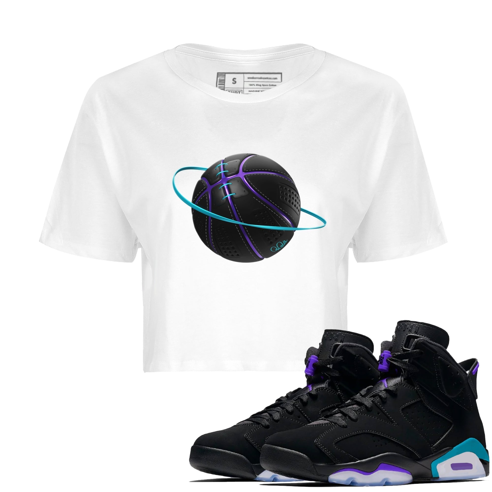 Basketball Planet Women's Tops - Air Jordan 6 Aqua