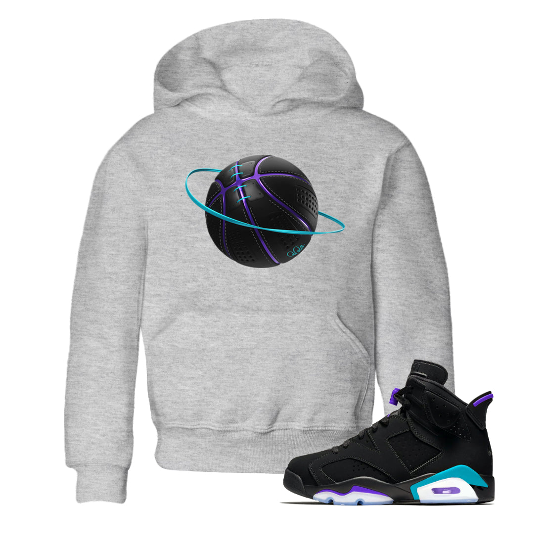 Basketball Planet Kids Tops - Air Jordan 6 Aqua