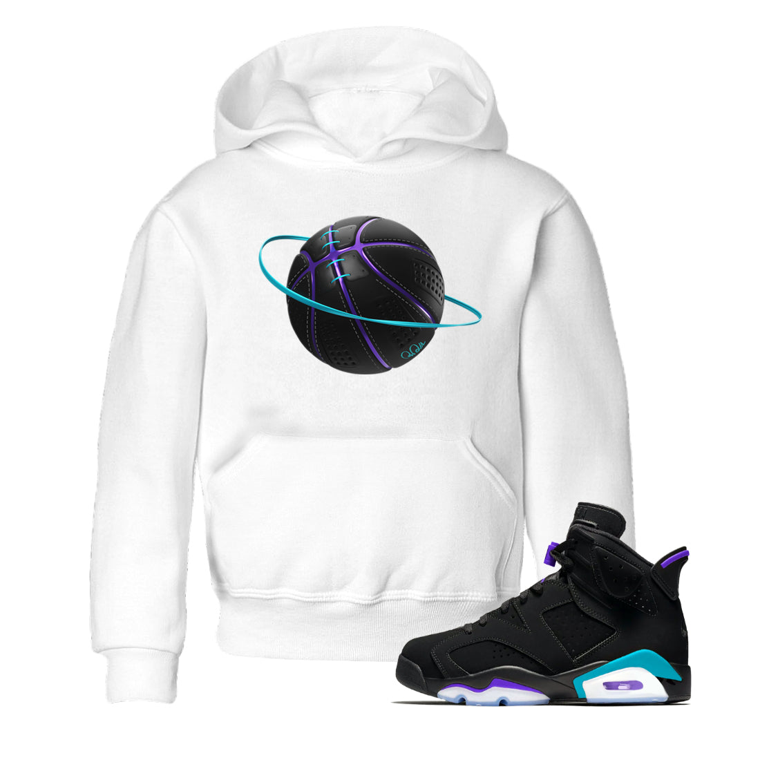 Basketball Planet Kids Tops - Air Jordan 6 Aqua