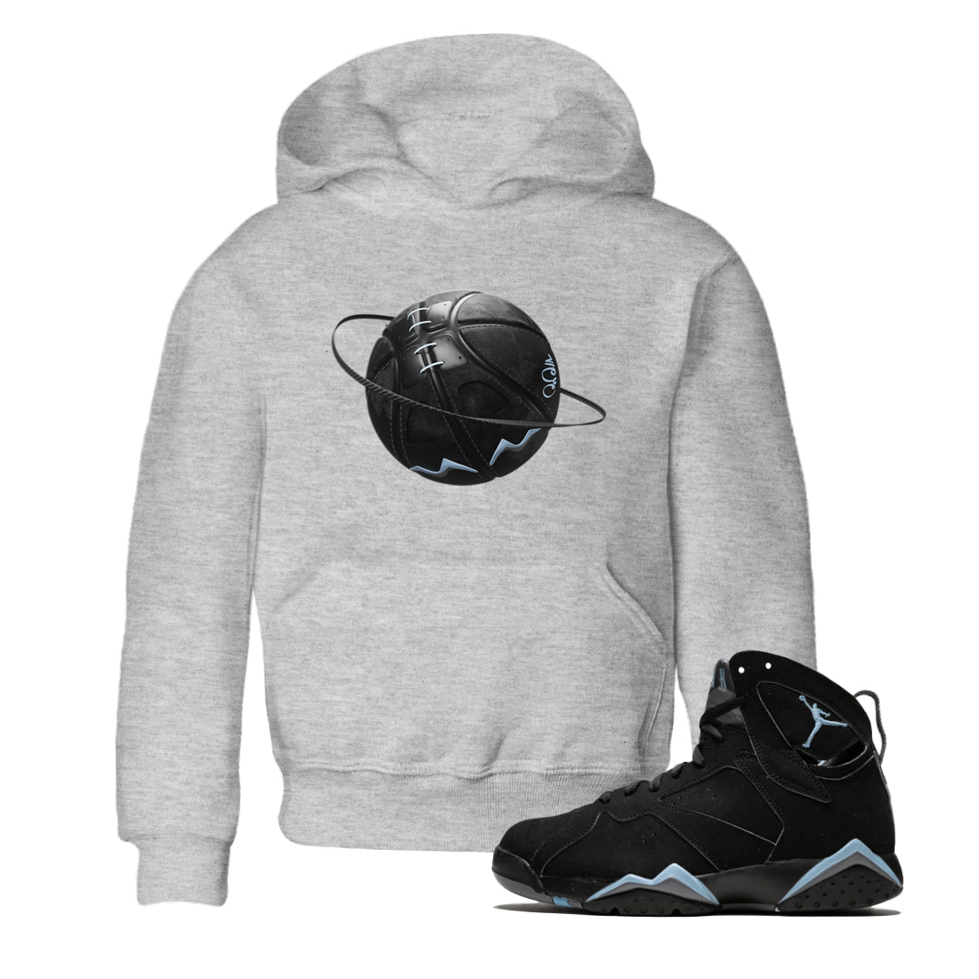 Basketball Planet Kids Tops - Air Jordan 7 Chambray