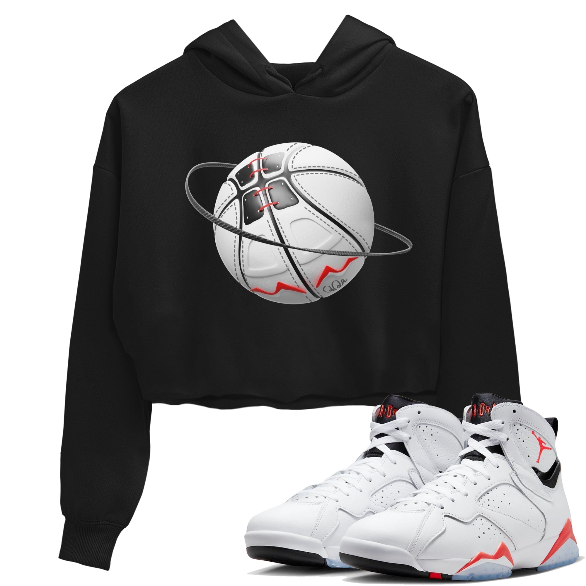 Basketball Planet Women's Tops - Air Jordan 7 White Infrared
